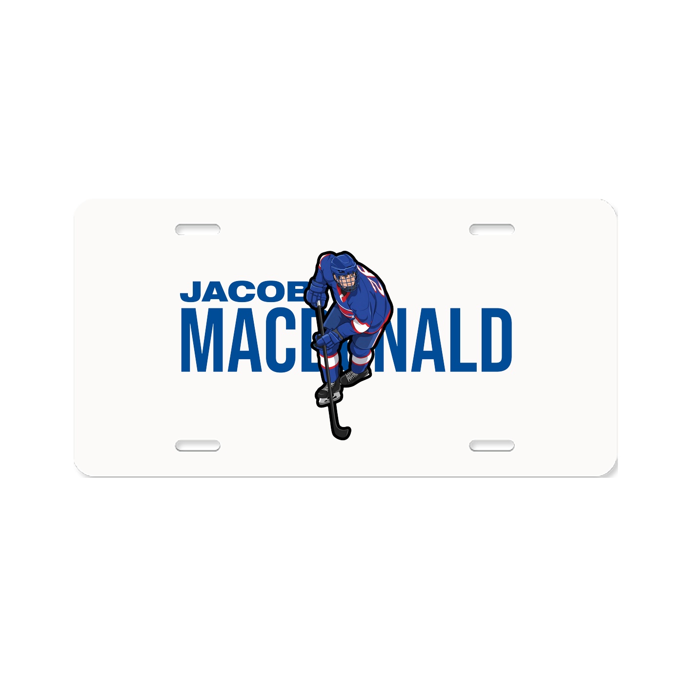 License Plate — Player Name in Classic