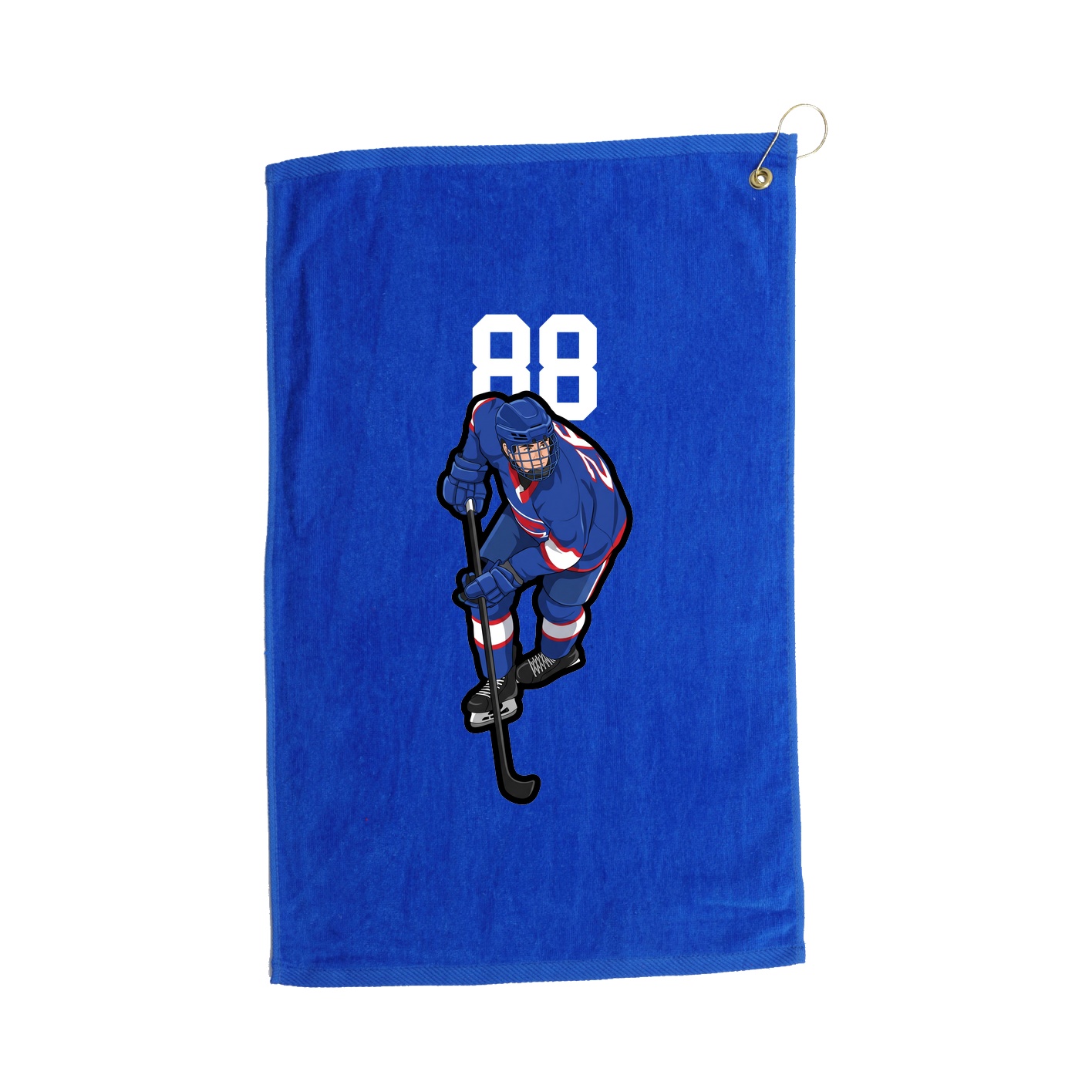 Golf Towel — Number Top in Royal