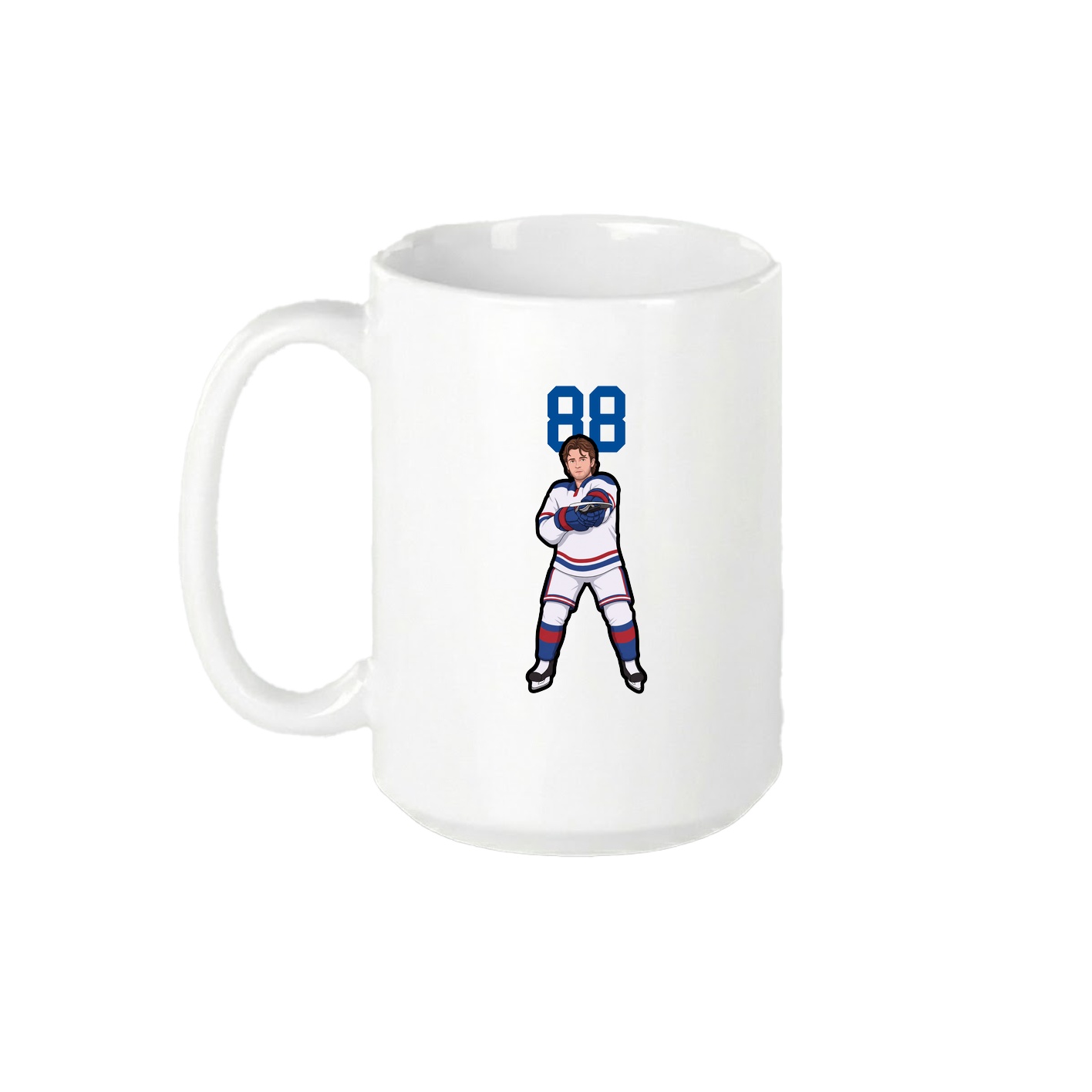 15oz Coffee Mug — Number Top in White