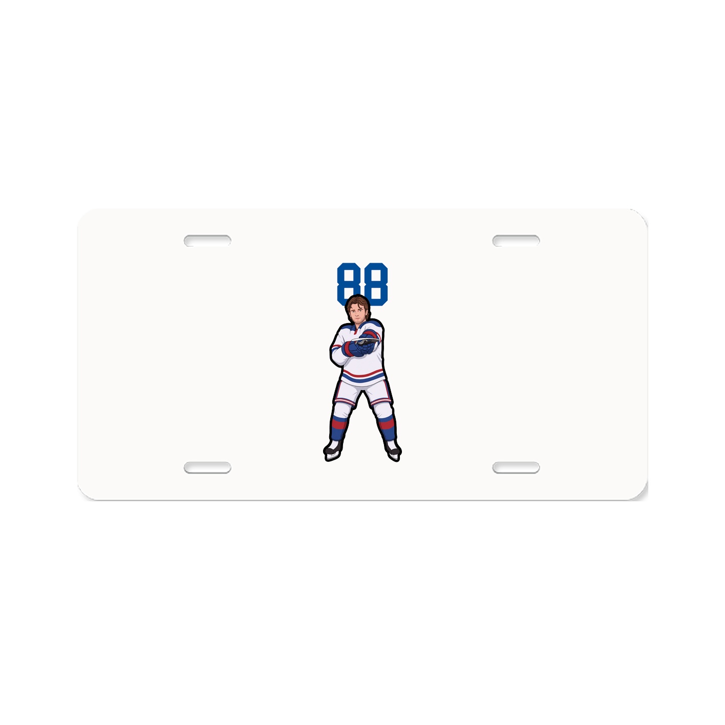 License Plate — Number Top in Classic