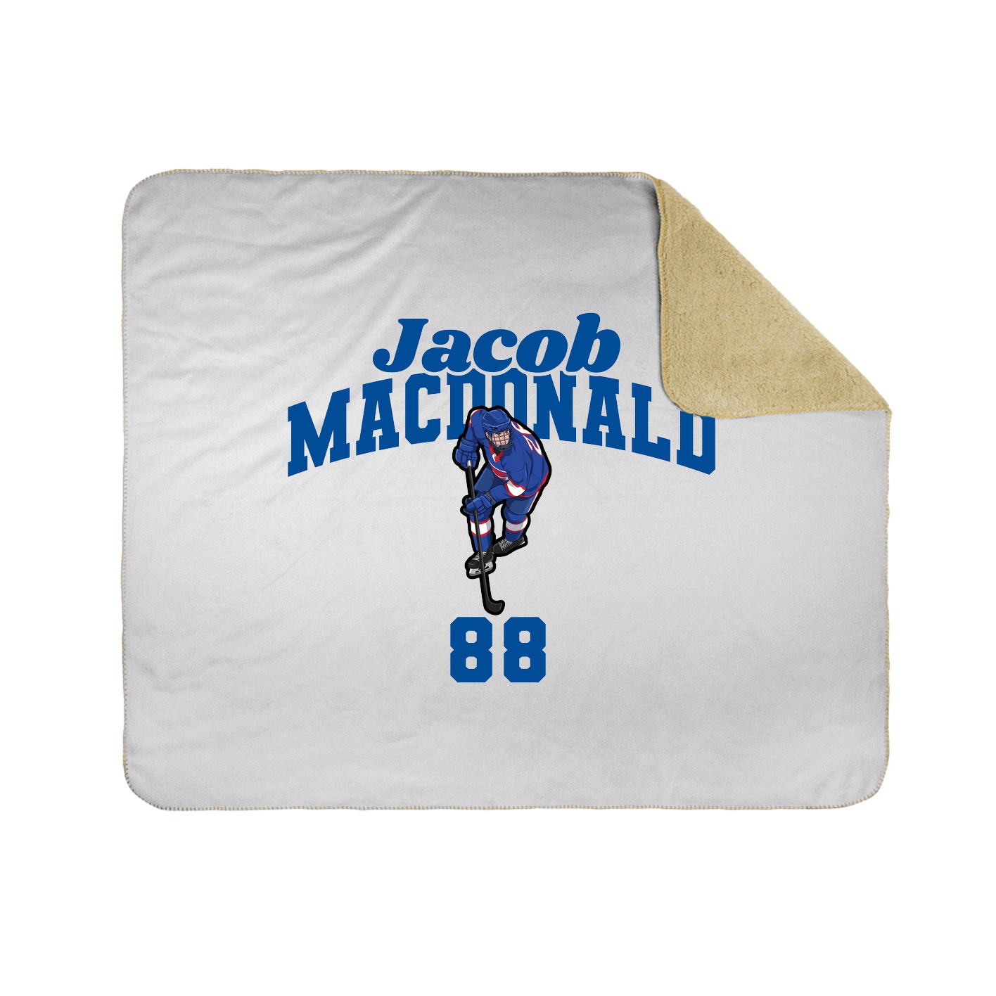 Throw Blanket — Signature Arch in White