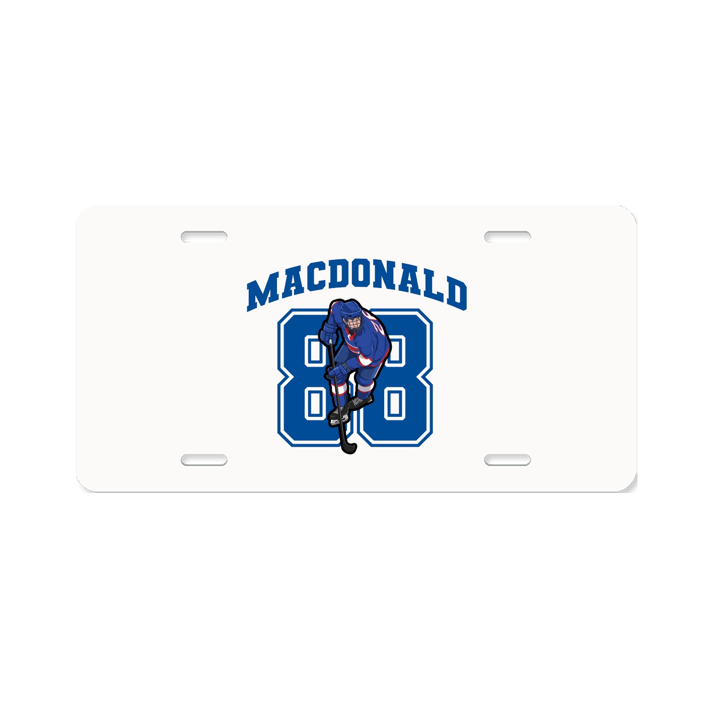 License Plate — Number in Classic