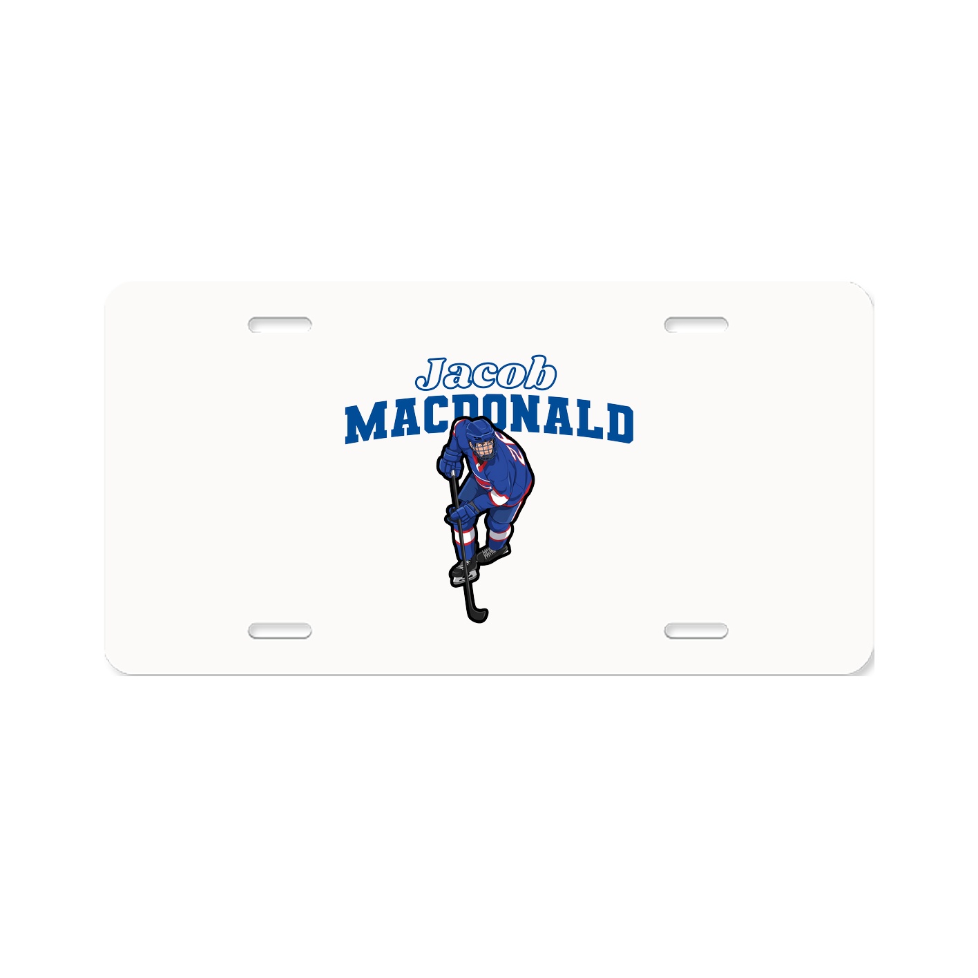 License Plate — Name Arch in Classic