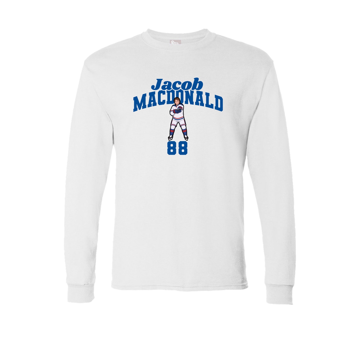 Long Sleeve Tee — Signature Arch in White