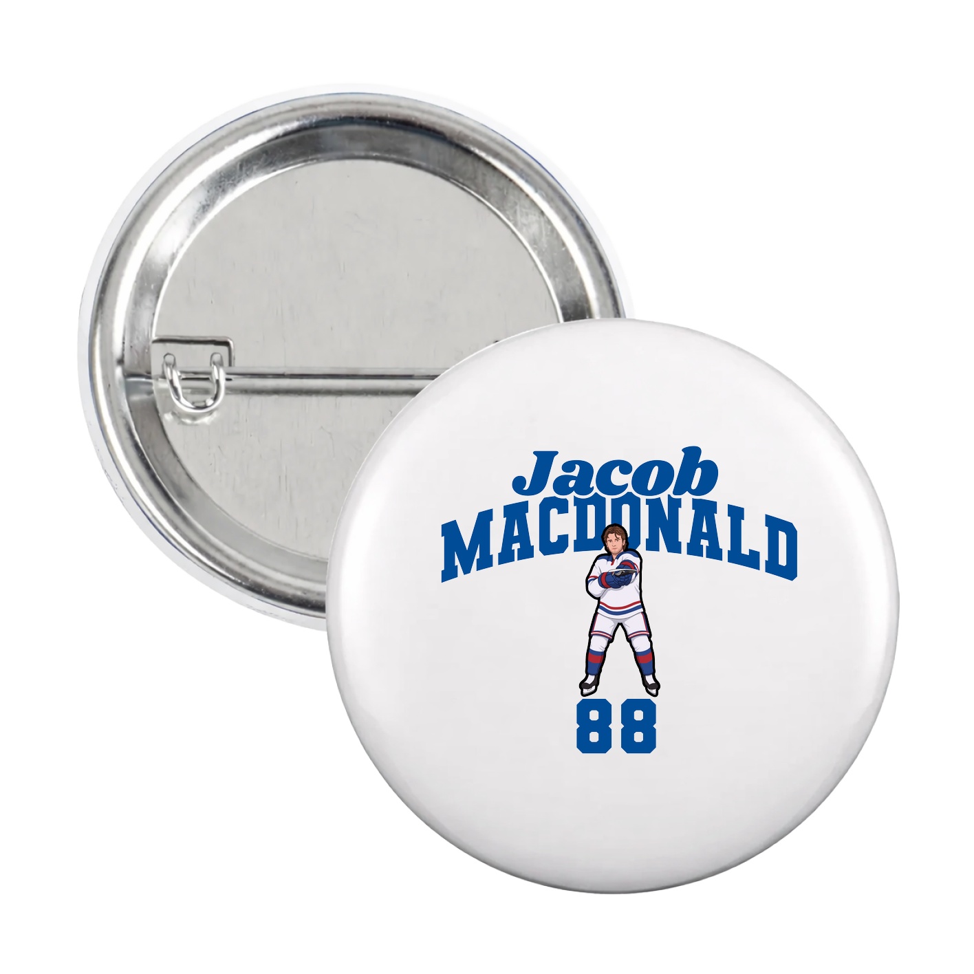 Game Day Button — Signature Arch in White