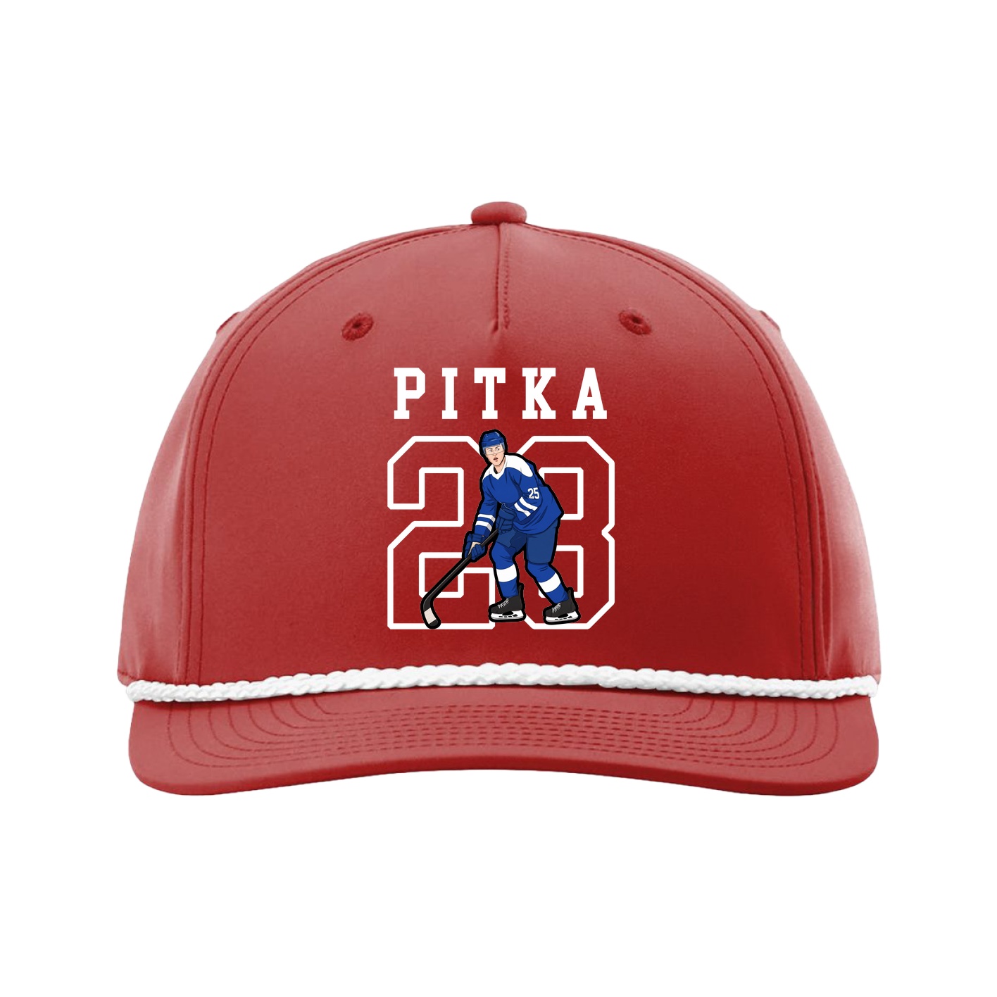 Five-Panel Classic Rope Cap — Shirsey in Red