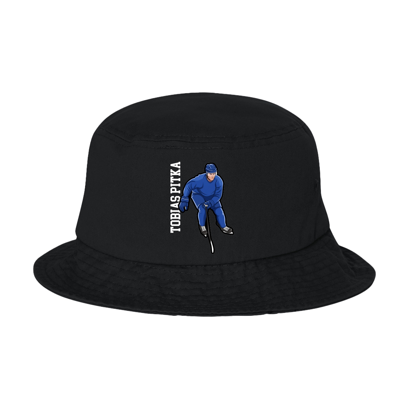 Bucket Cap — Name Vertical in Black
