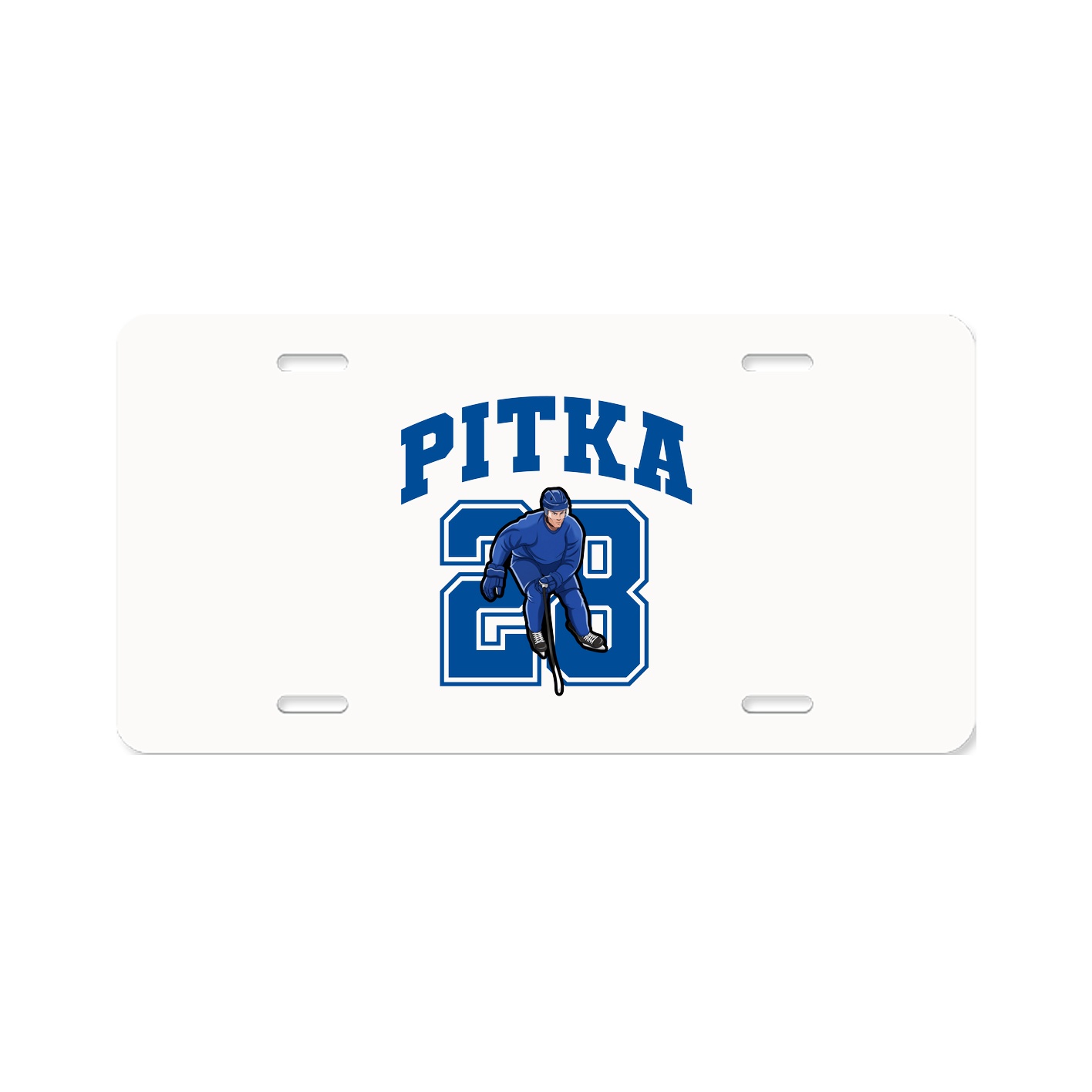 License Plate — Number in Classic