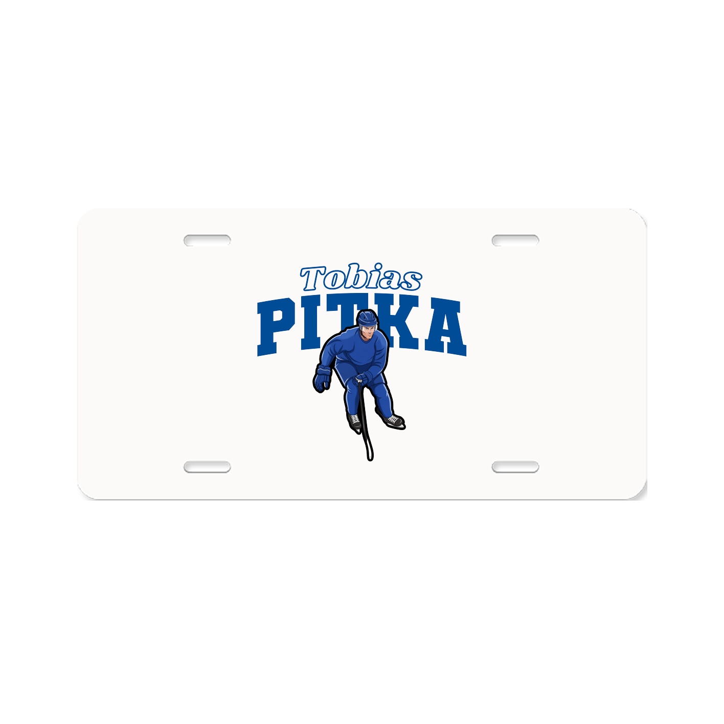 License Plate — Name Arch in Classic