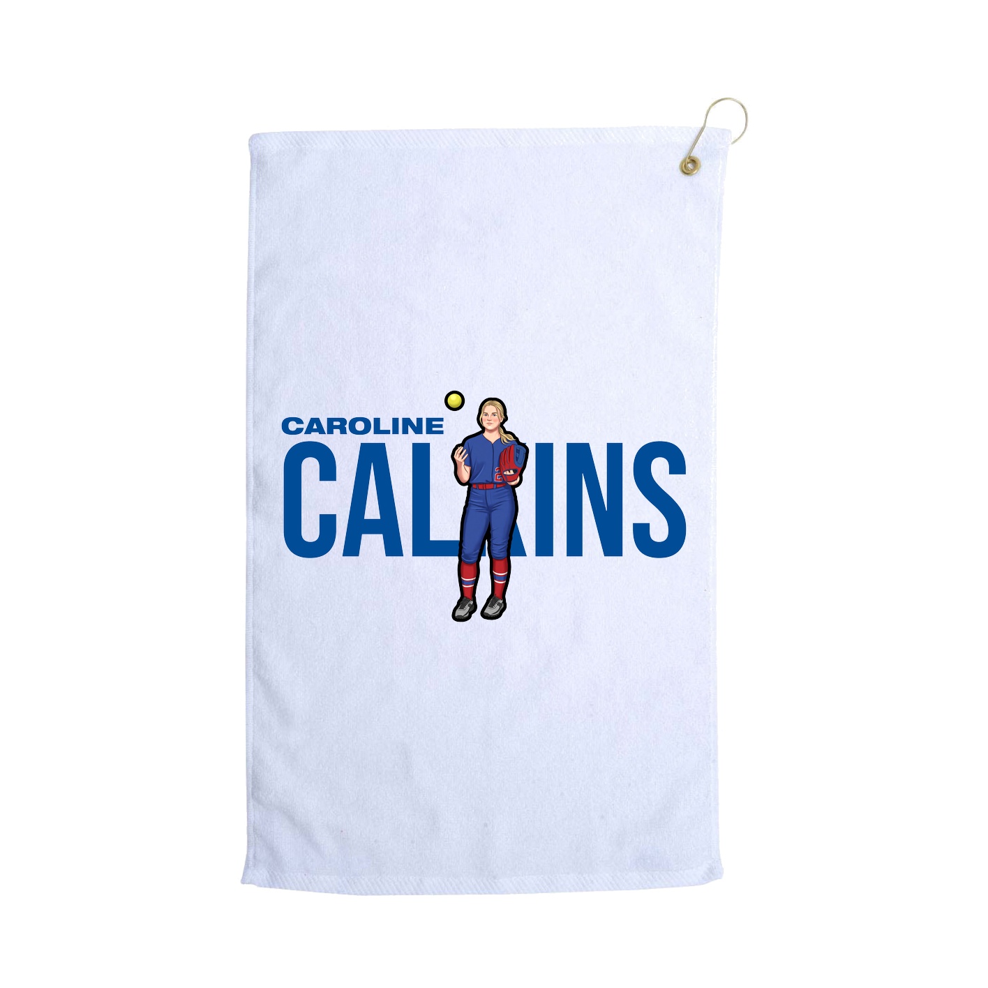 Golf Towel — Player Name in White
