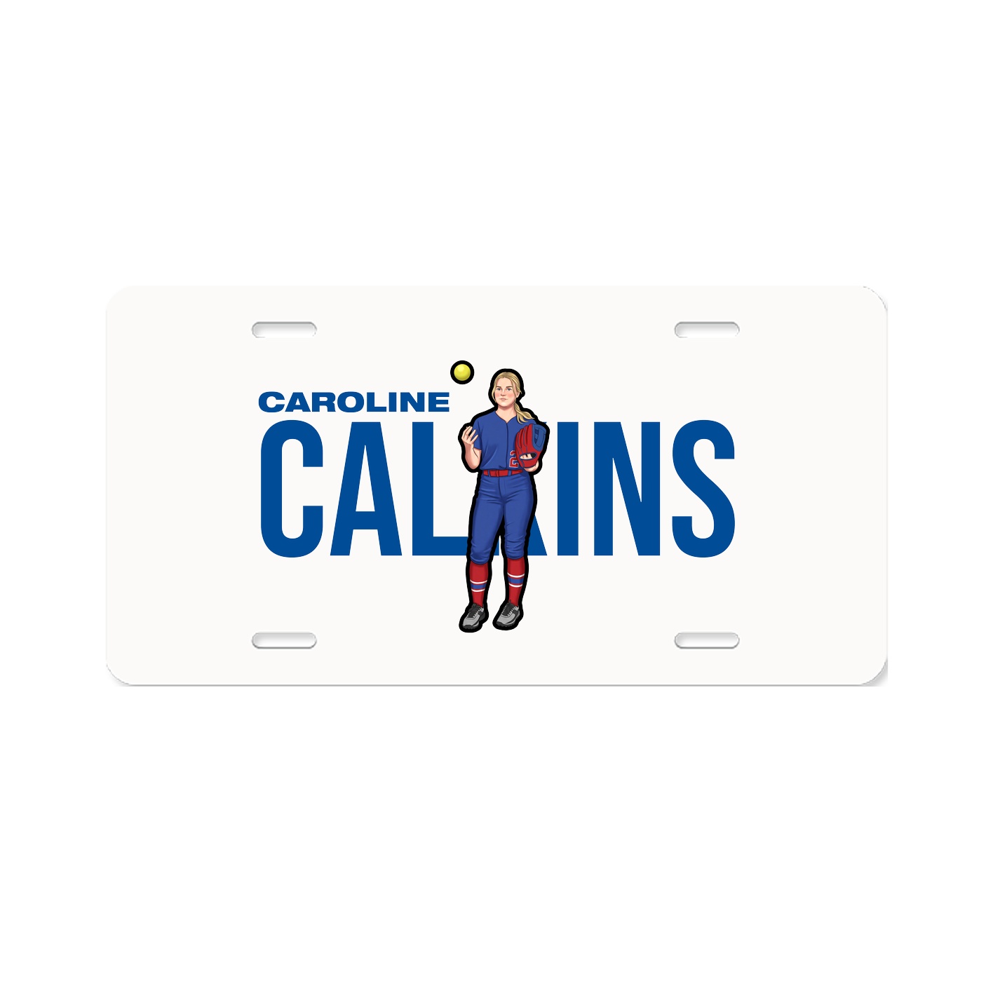 License Plate — Player Name in Classic
