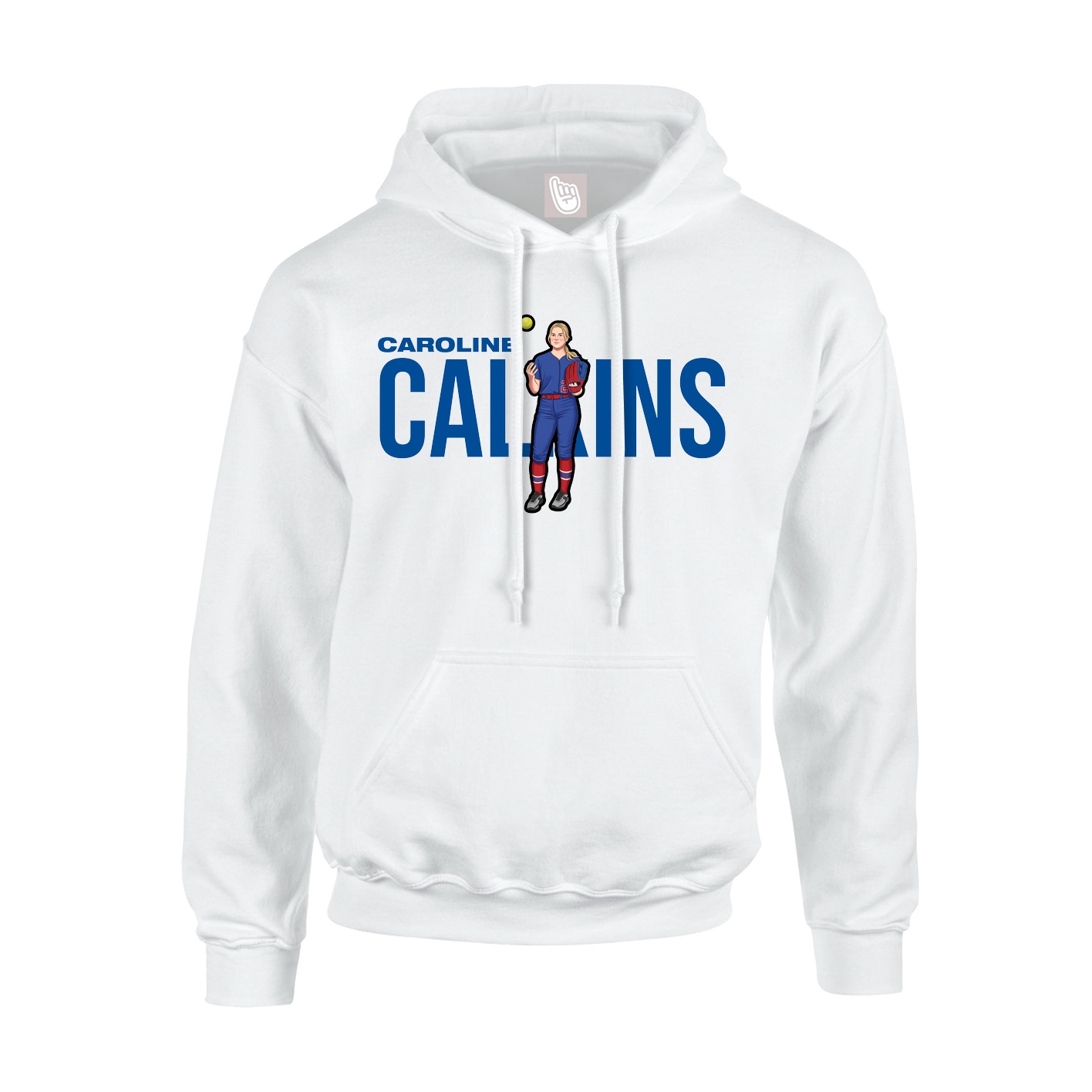Youth Hoodie — Player Name in White