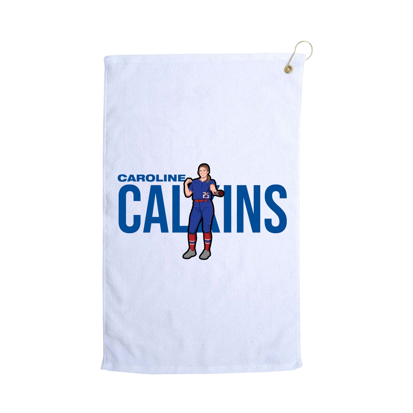 Golf Towel — Player Name in White