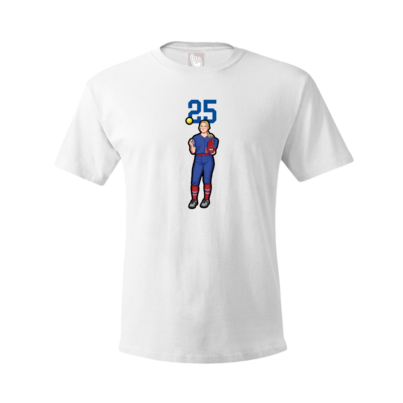 Tee — Number Top in White