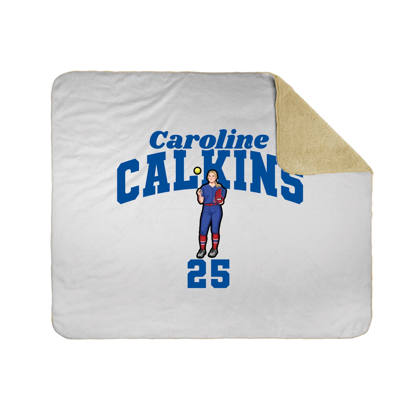 Throw Blanket — Signature Arch in White