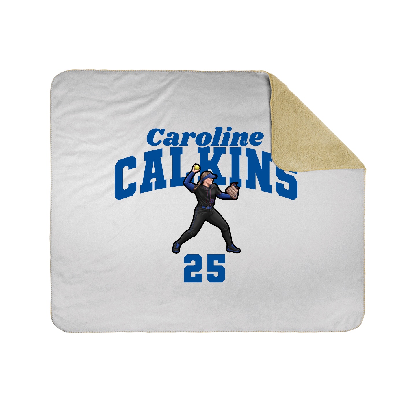 Throw Blanket — Signature Arch in White