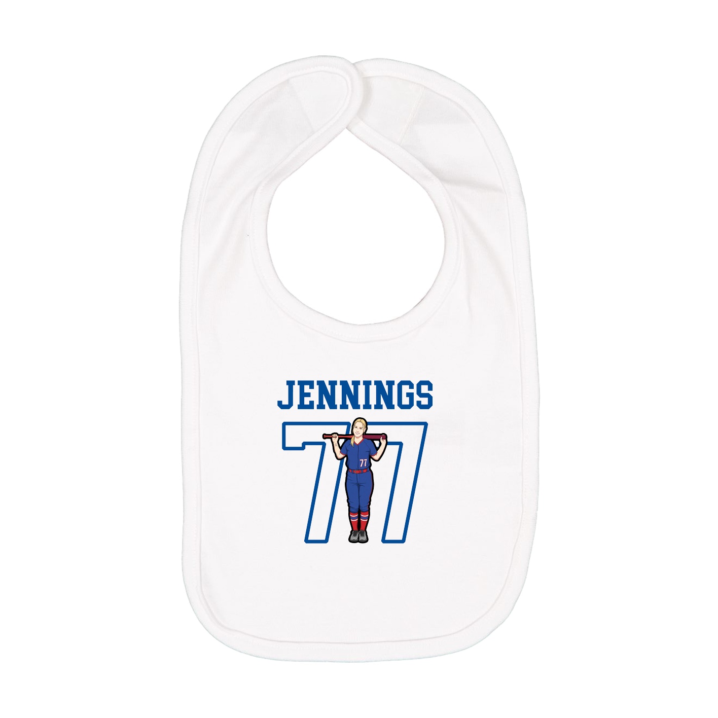 Infant Bib — Shirsey in White
