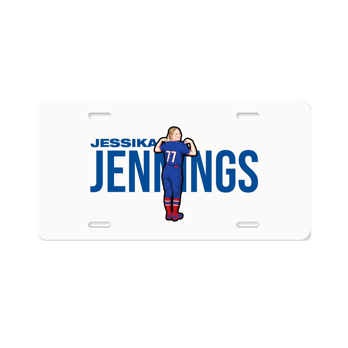 License Plate — Player Name in Classic