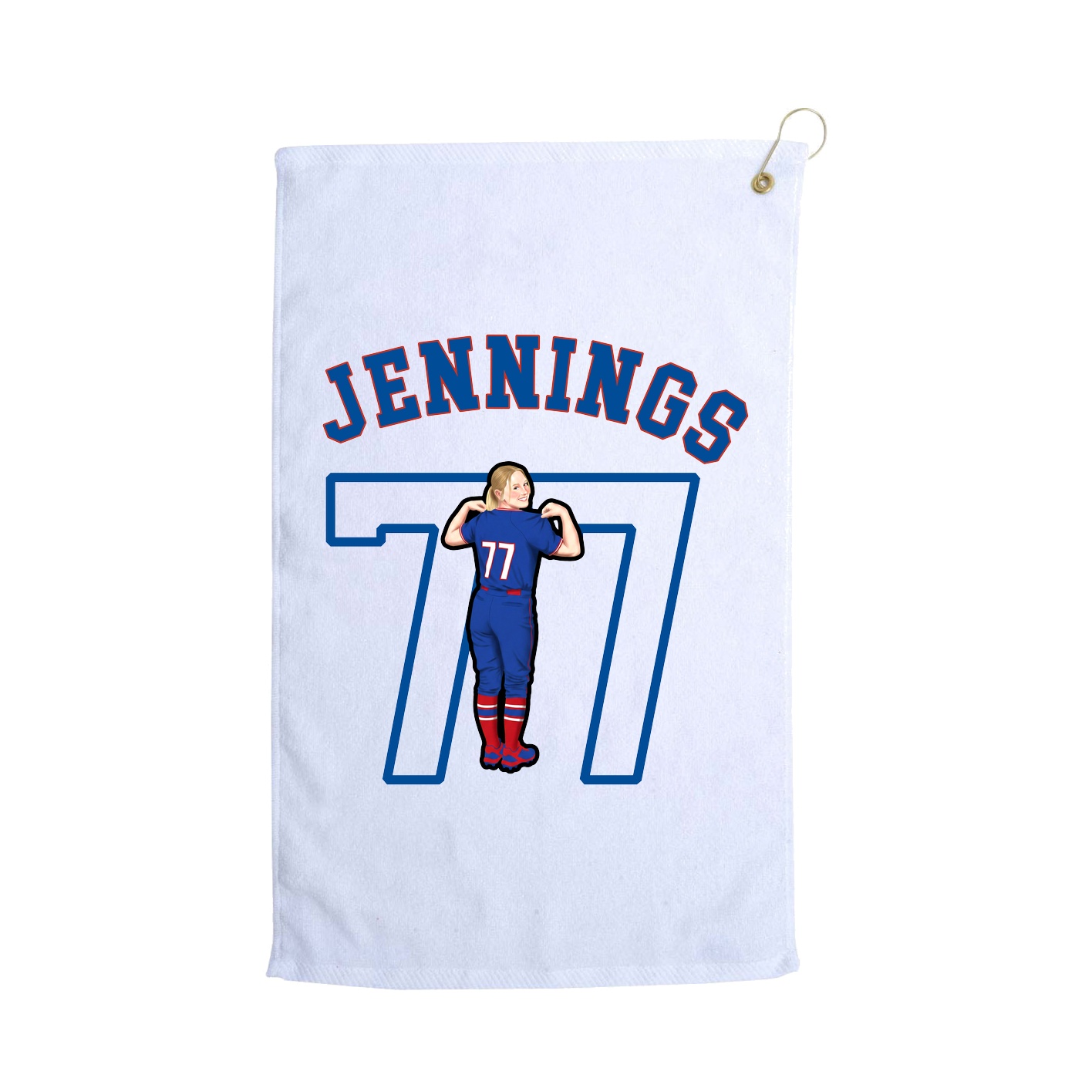 Golf Towel — Shirsey Arch in White