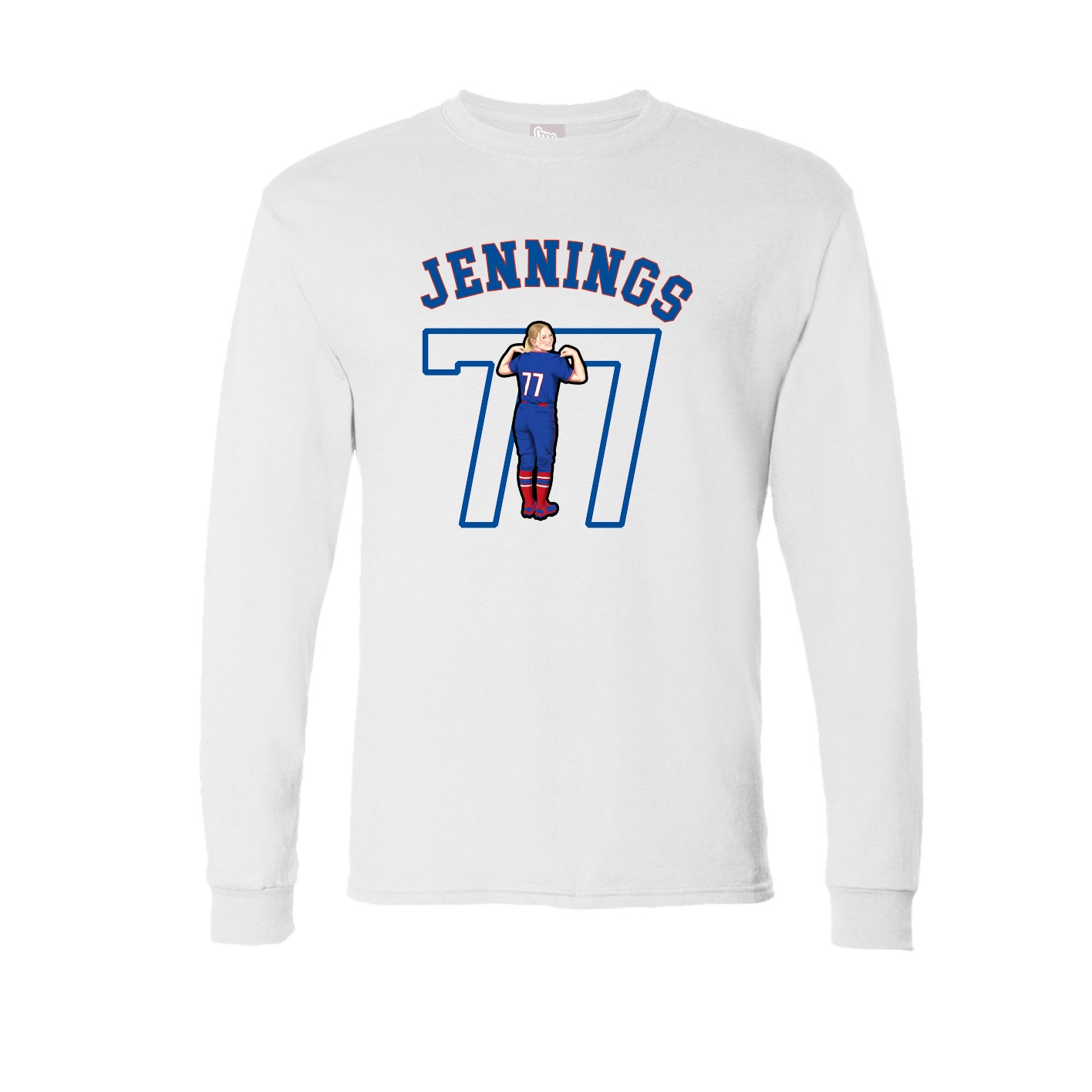 Long Sleeve Tee — Shirsey Arch in White