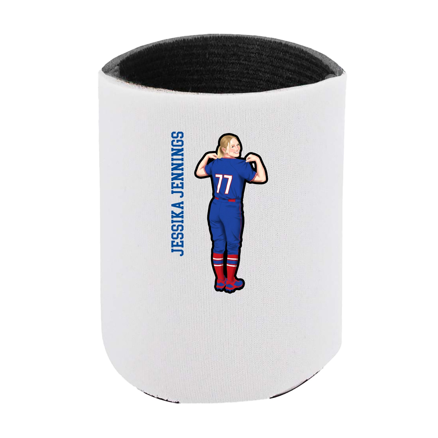 Can Holder — Name Vertical in White