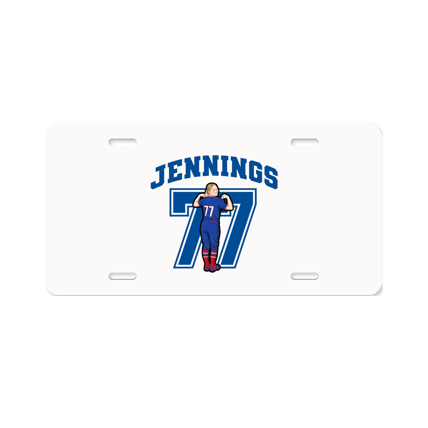 License Plate — Number in Classic