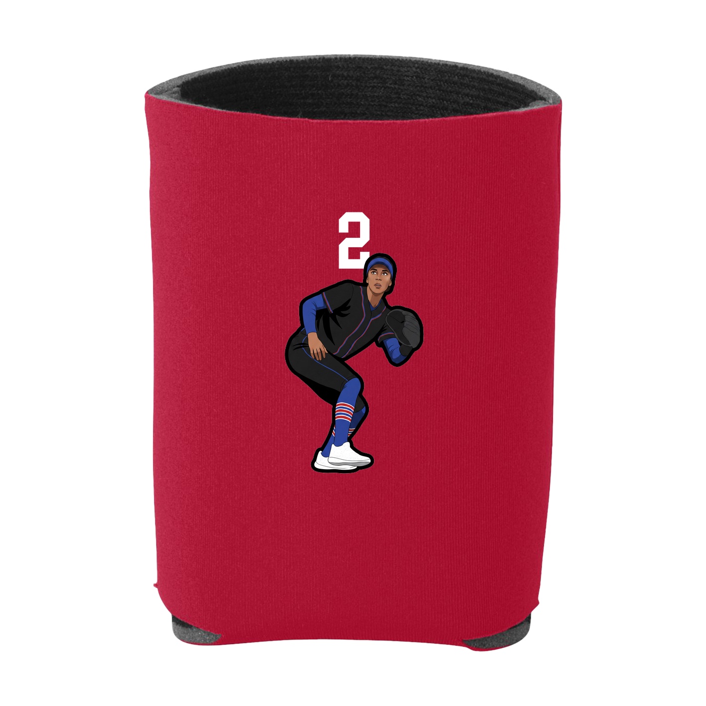 Can Holder — Number Top in Red