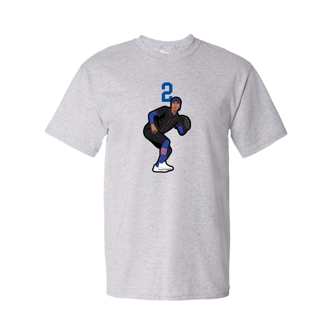 Tee — Number Top in Grey