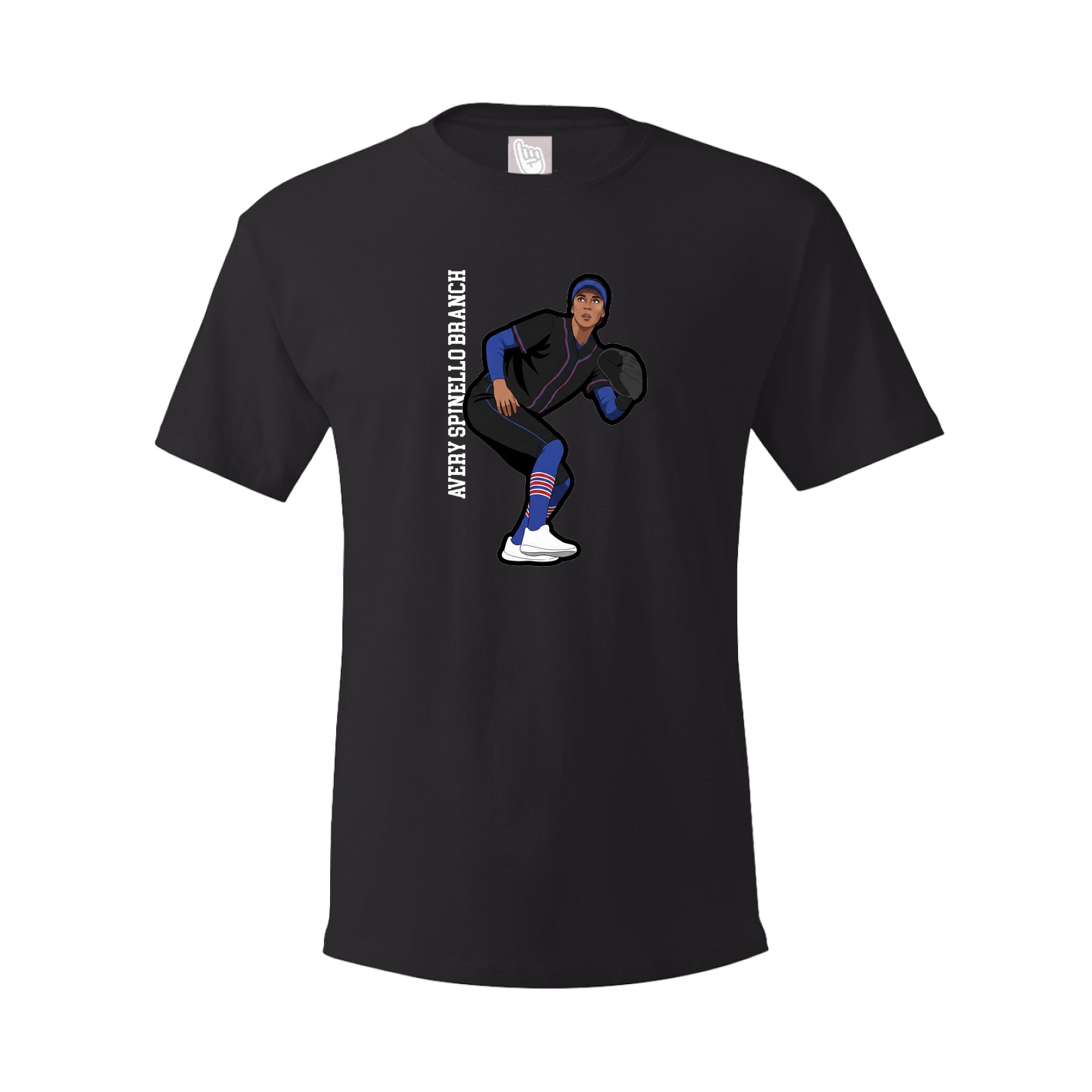 Tee — Name Vertical in Black