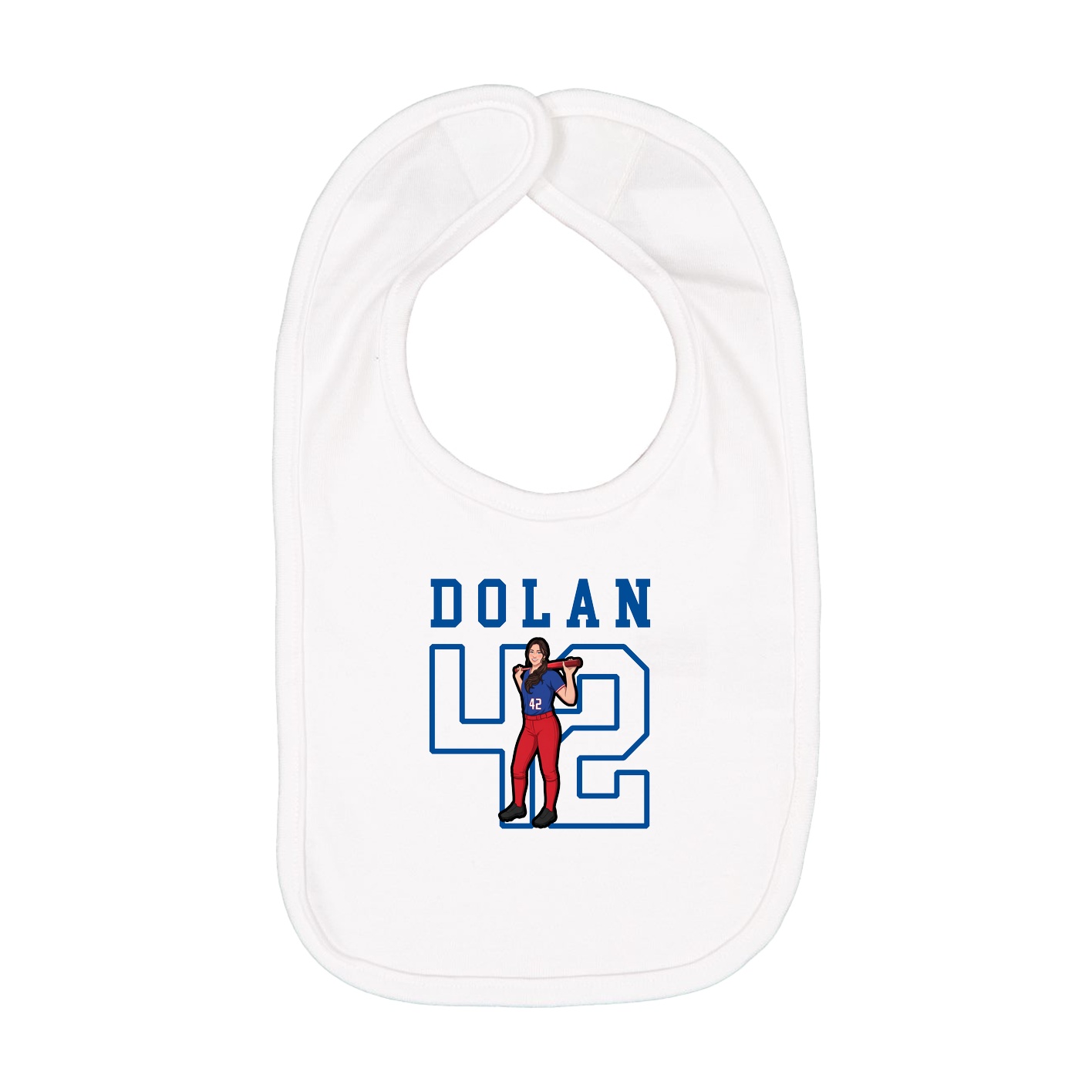 Infant Bib — Shirsey in White