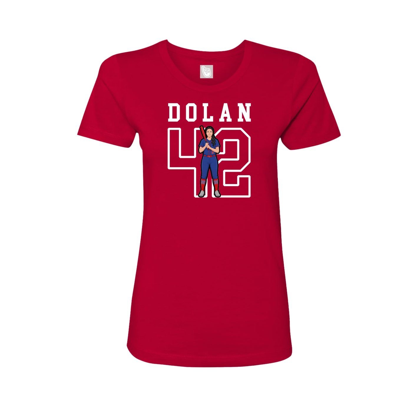 Fitted Women's Tee — Shirsey in Red