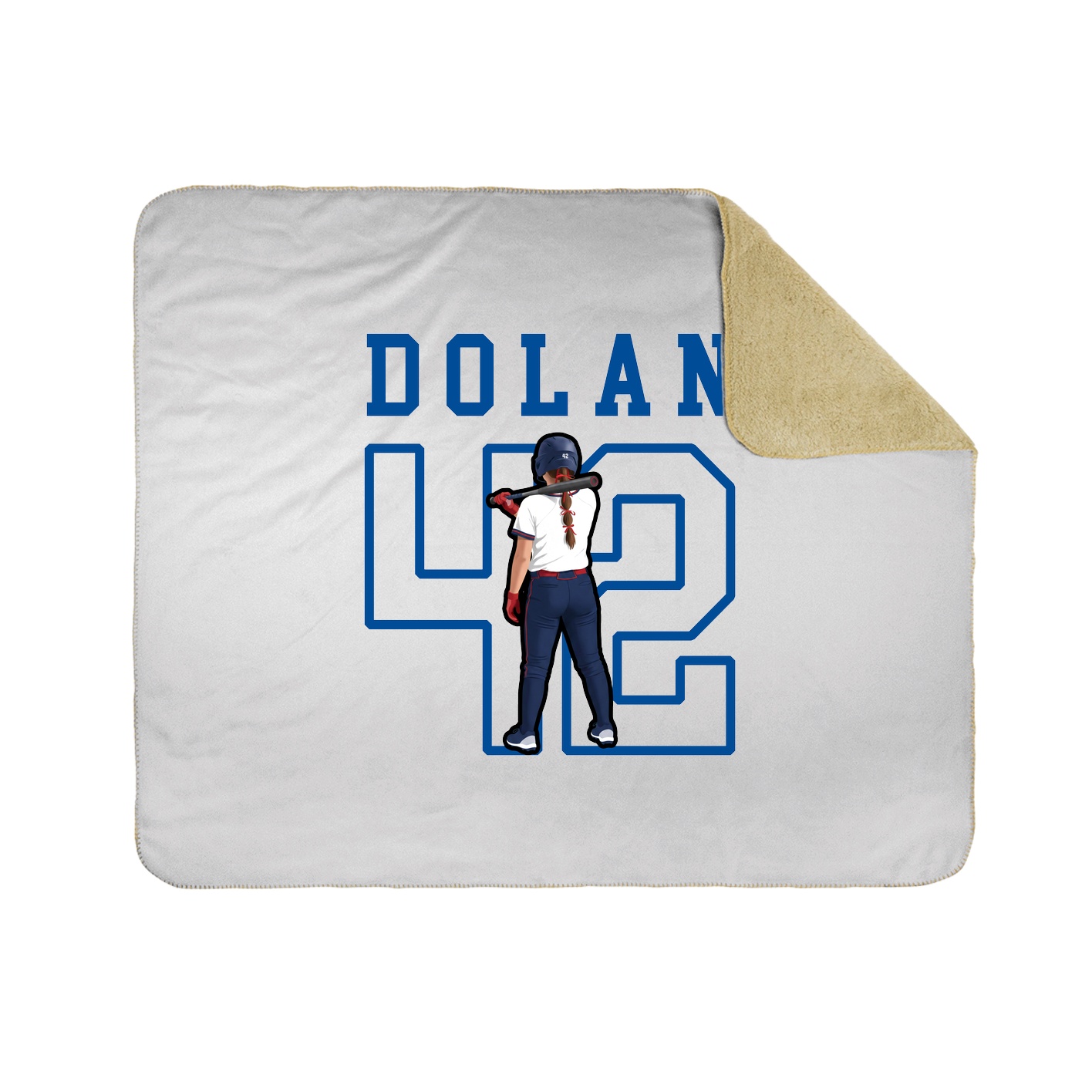 Throw Blanket — Shirsey in White