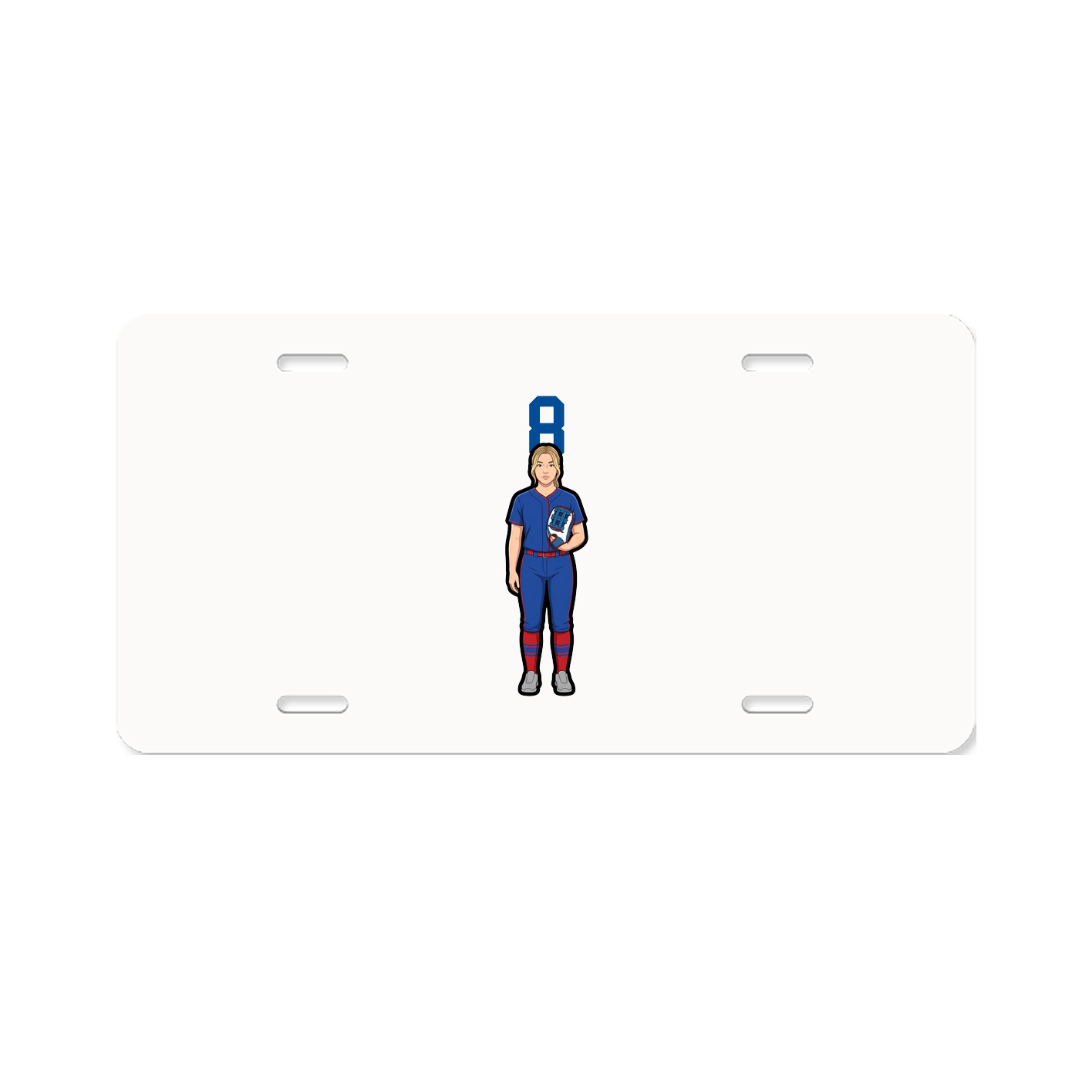License Plate — Number Top in Classic