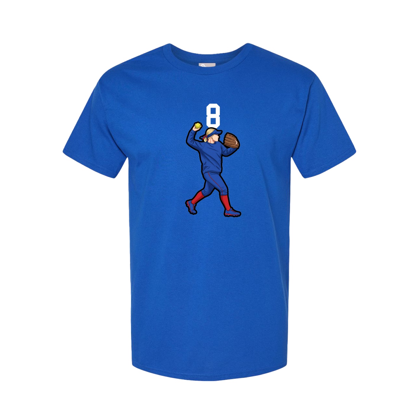 Tee — Number Top in Royal