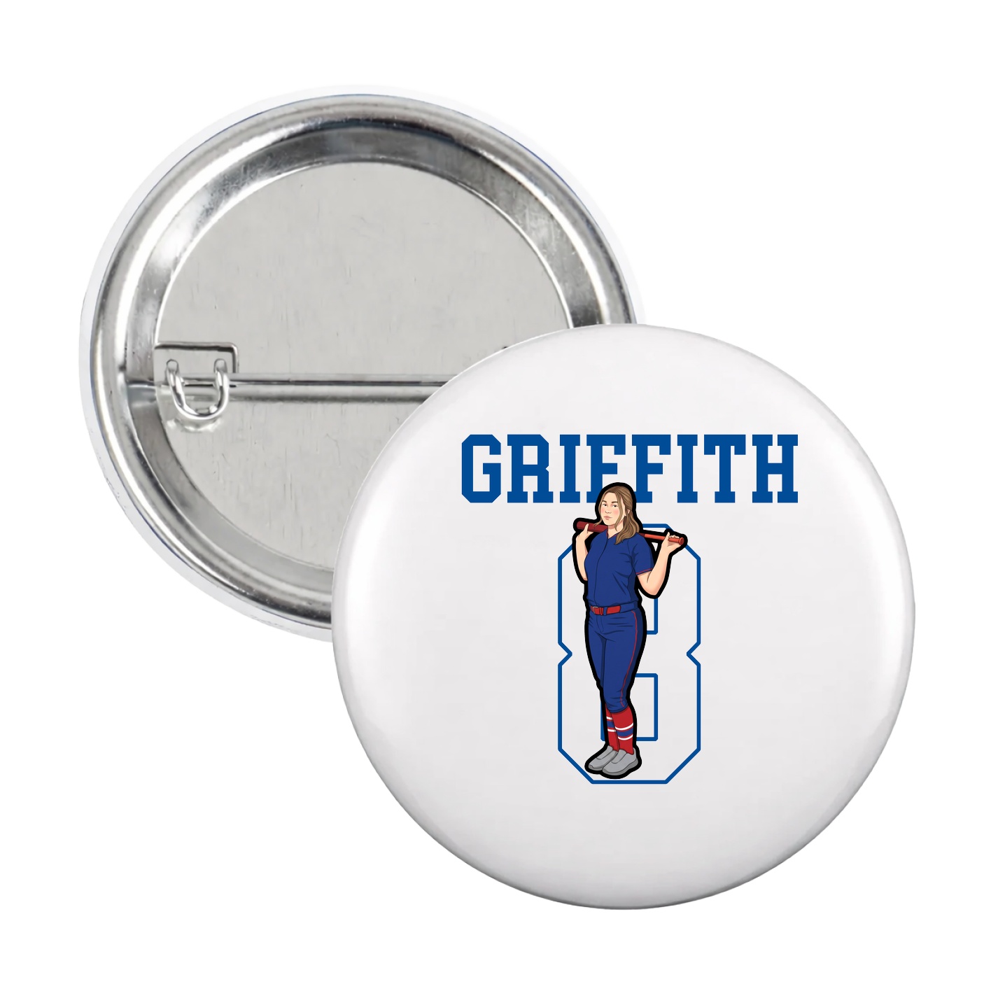Game Day Button — Shirsey in White