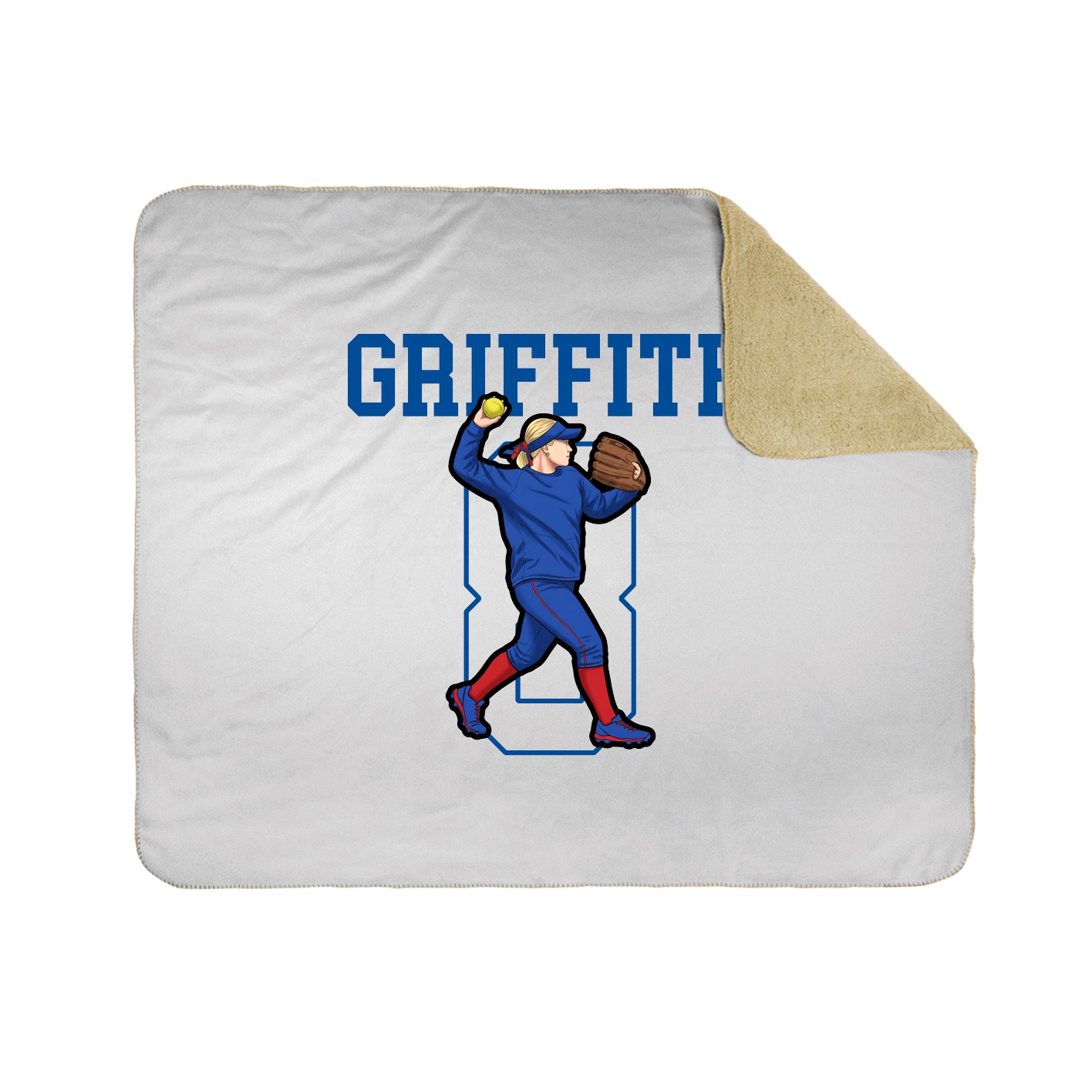 Throw Blanket — Shirsey in White