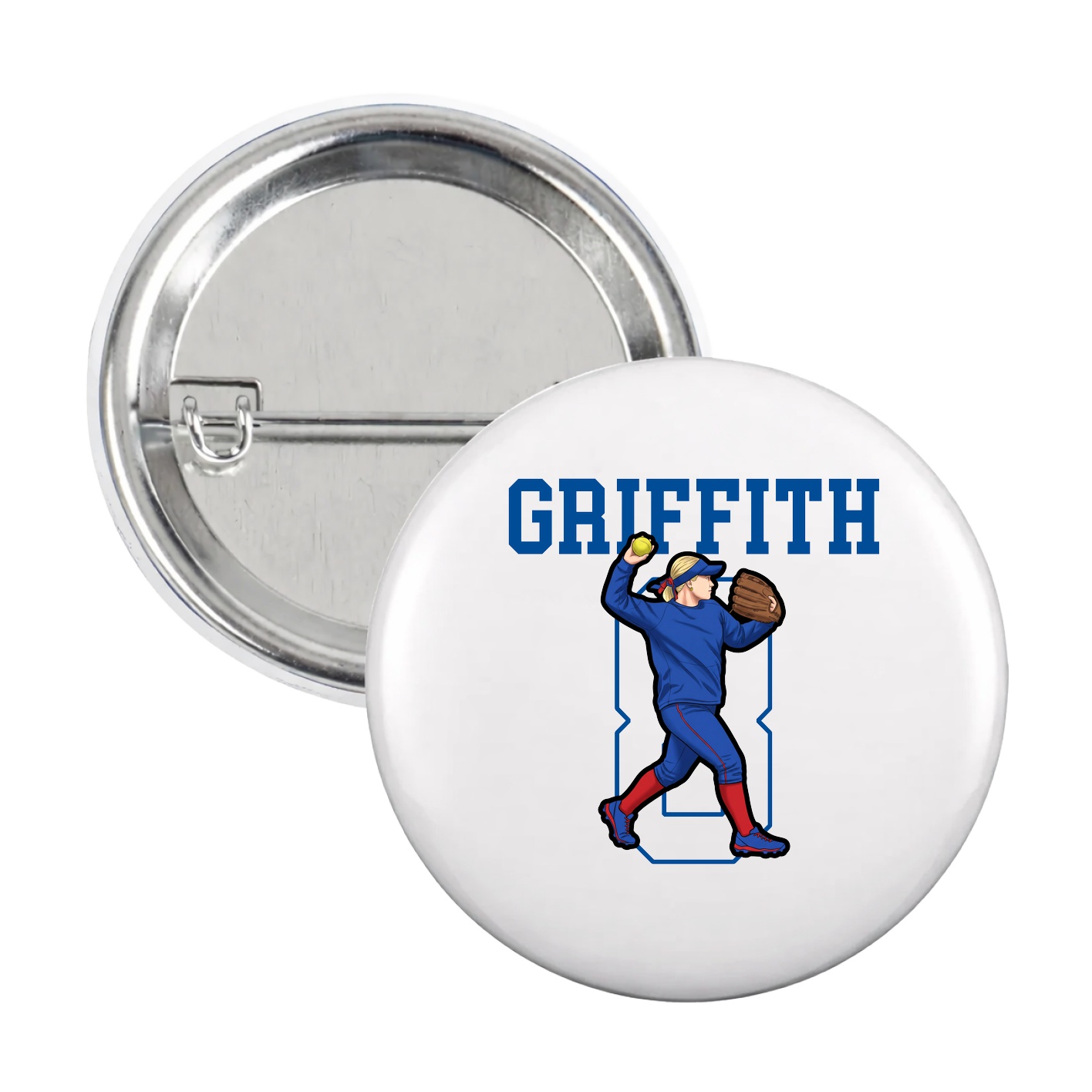 Game Day Button — Shirsey in White