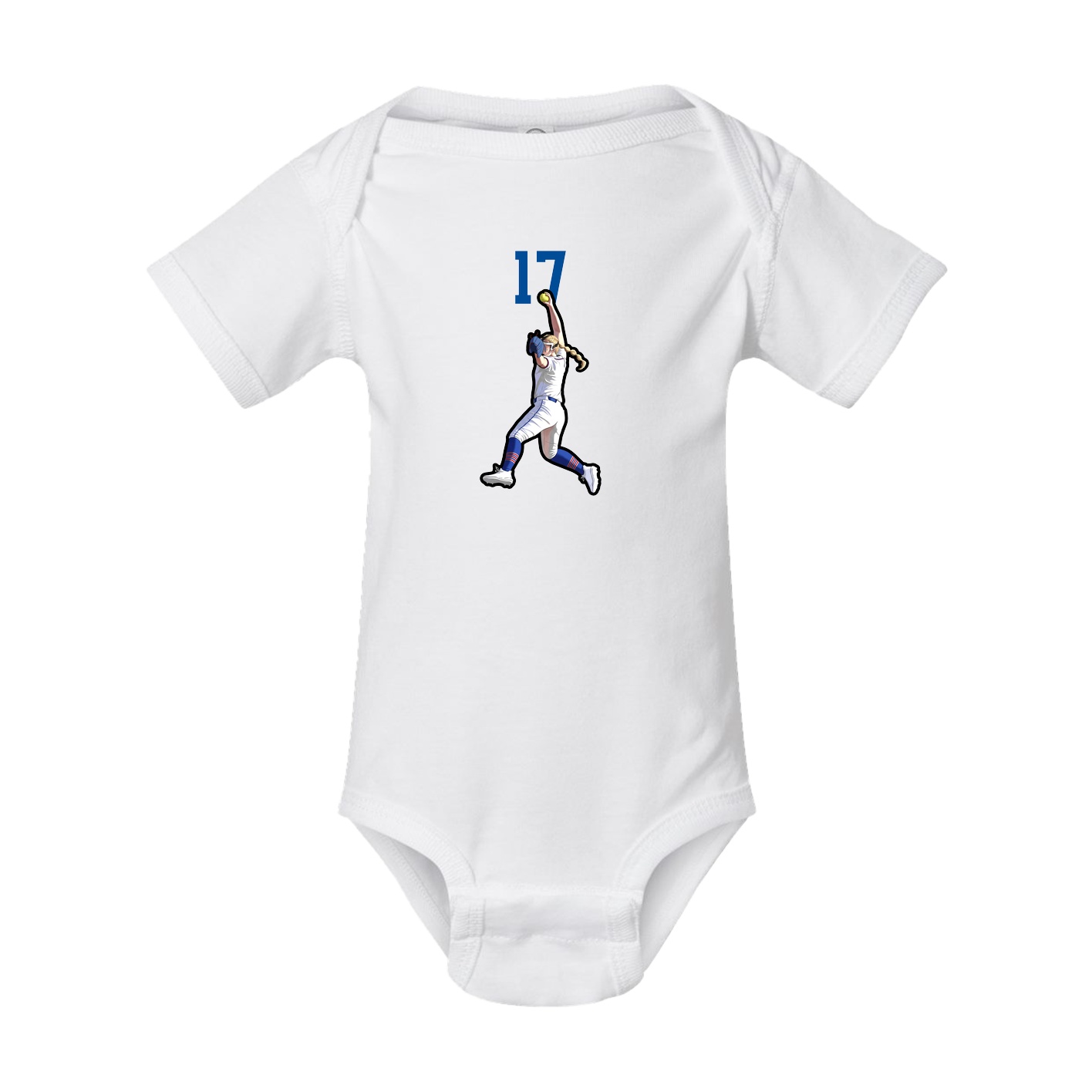 Baby Onesie — Number Top in White