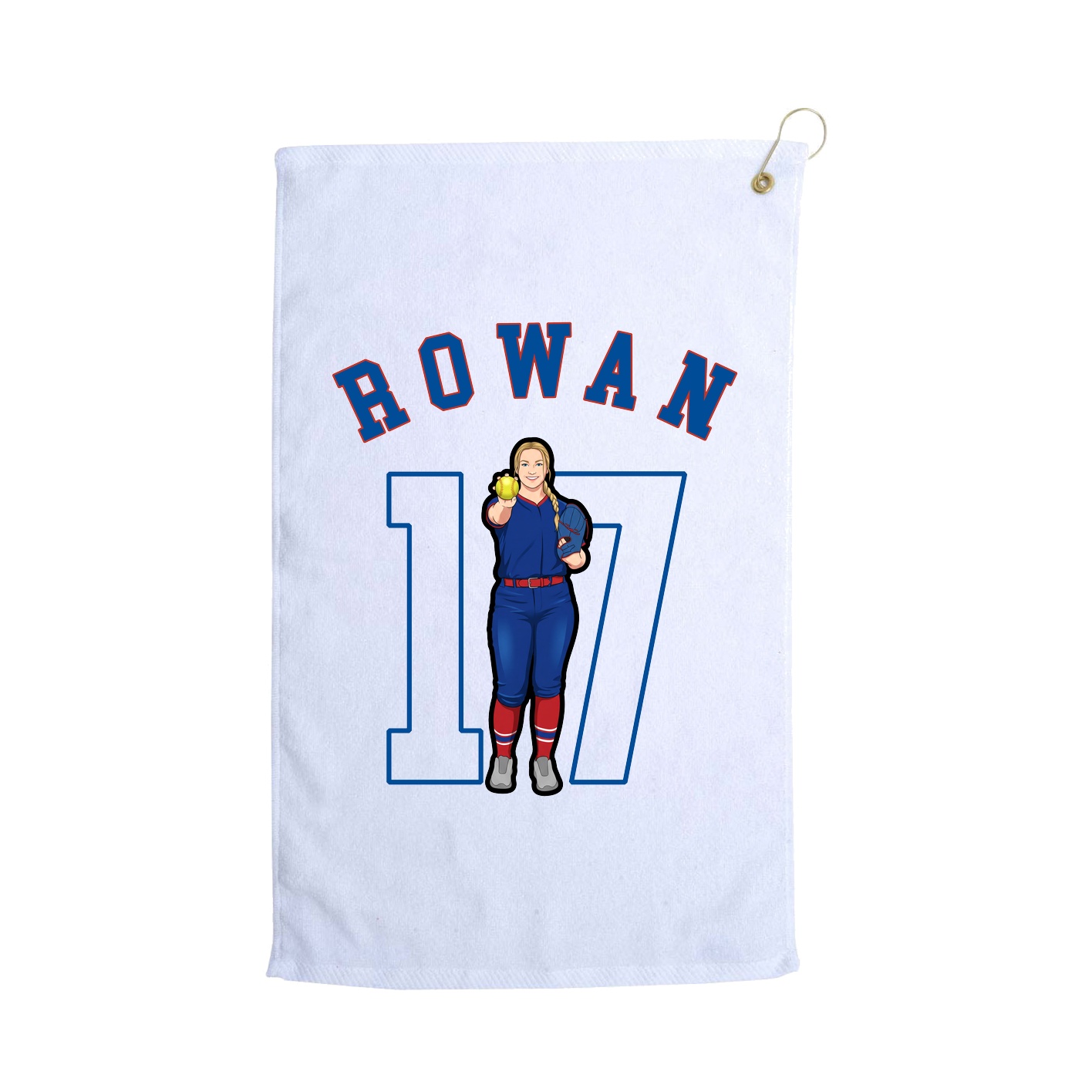 Golf Towel — Shirsey Arch in White
