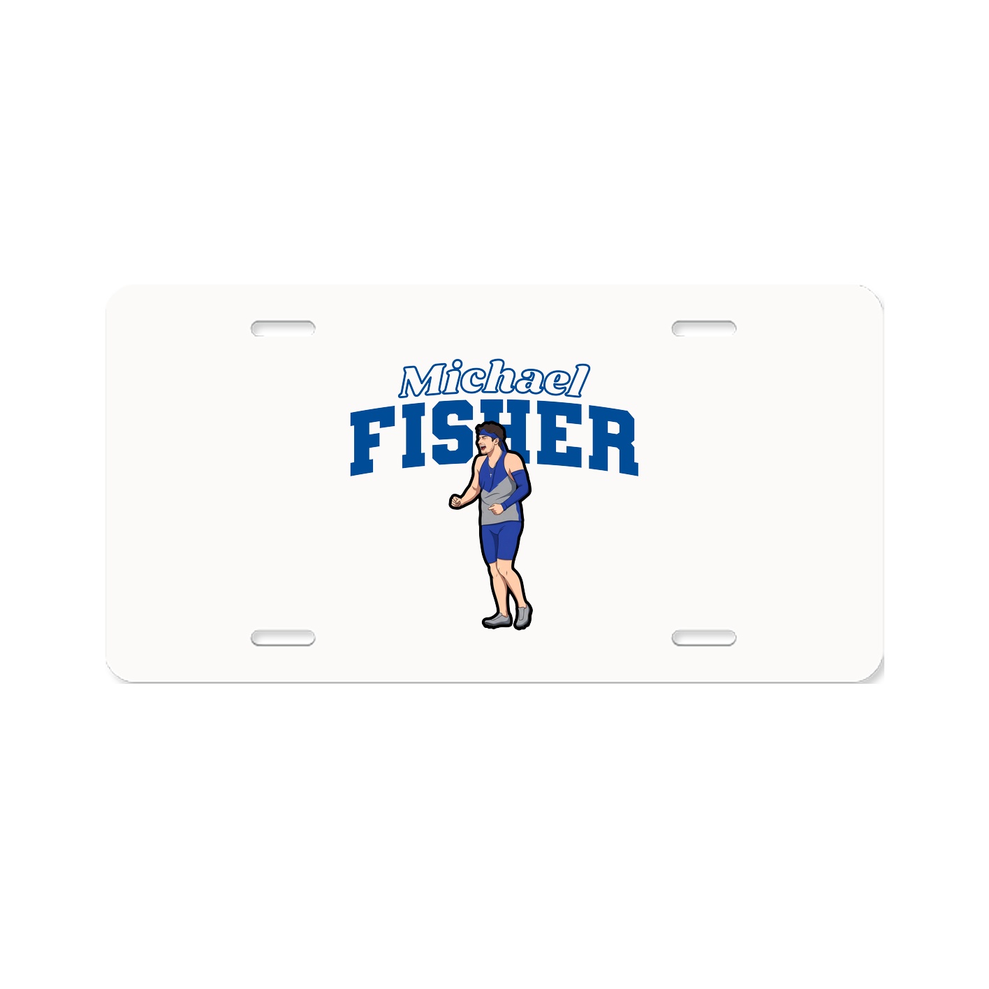 License Plate — Name Arch in Classic