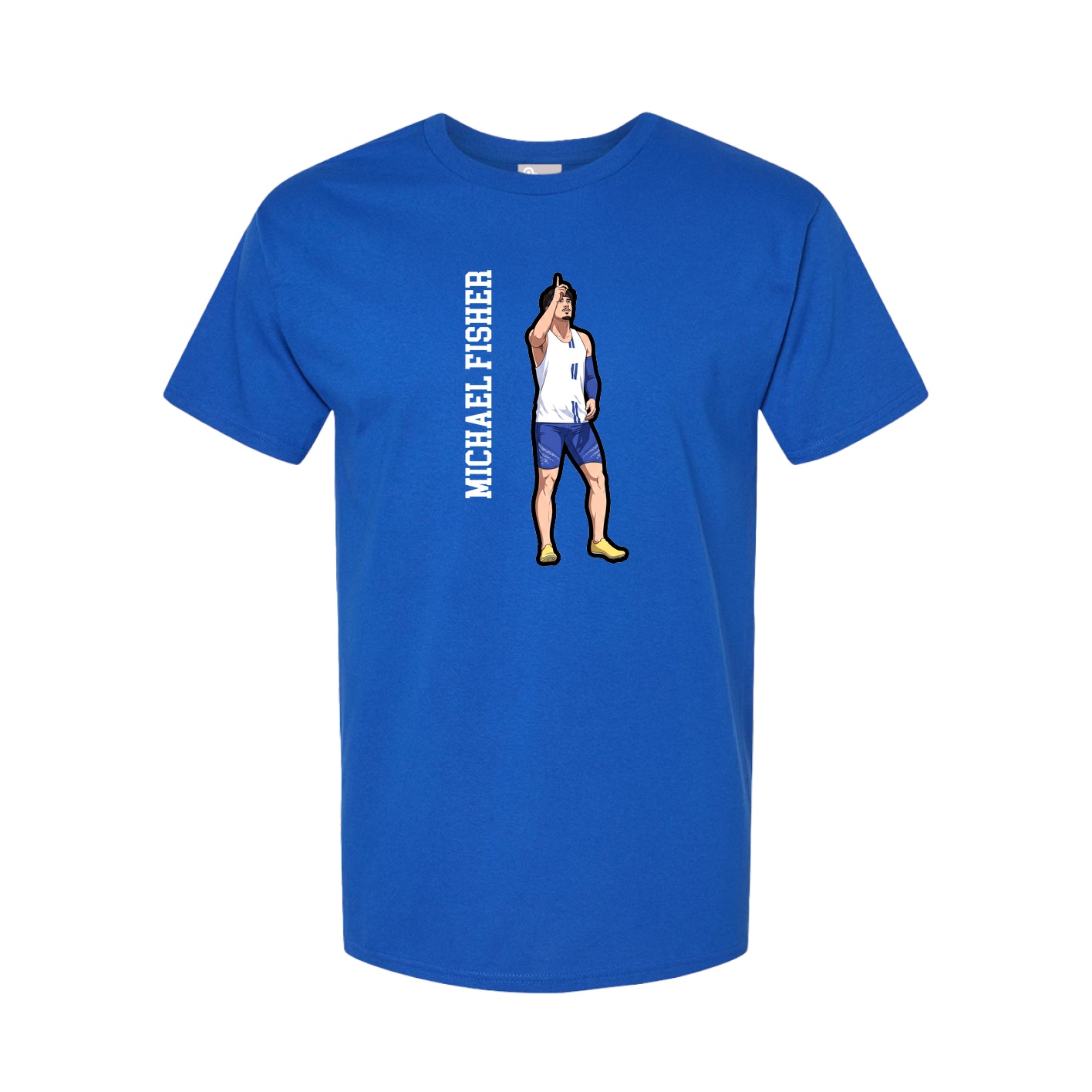 Tee — Name Vertical in Royal