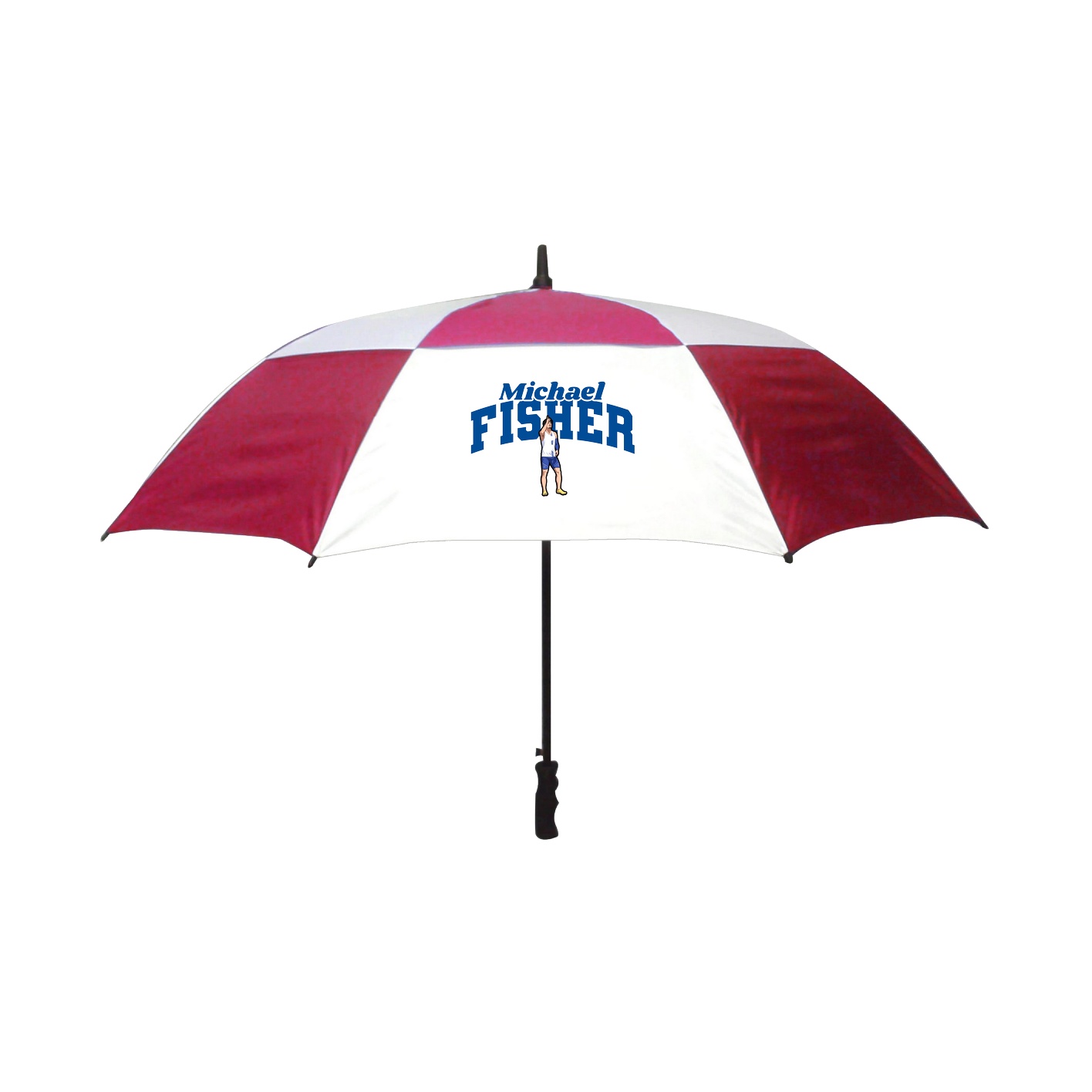 Golf Umbrella — Signature Arch in Red