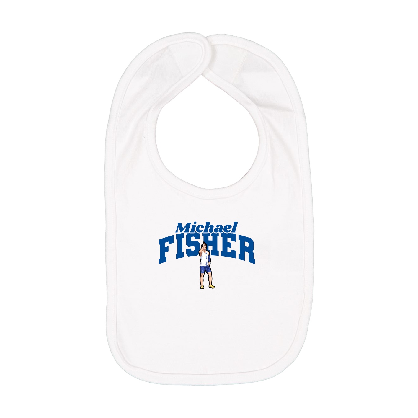 Infant Bib — Signature Arch in White