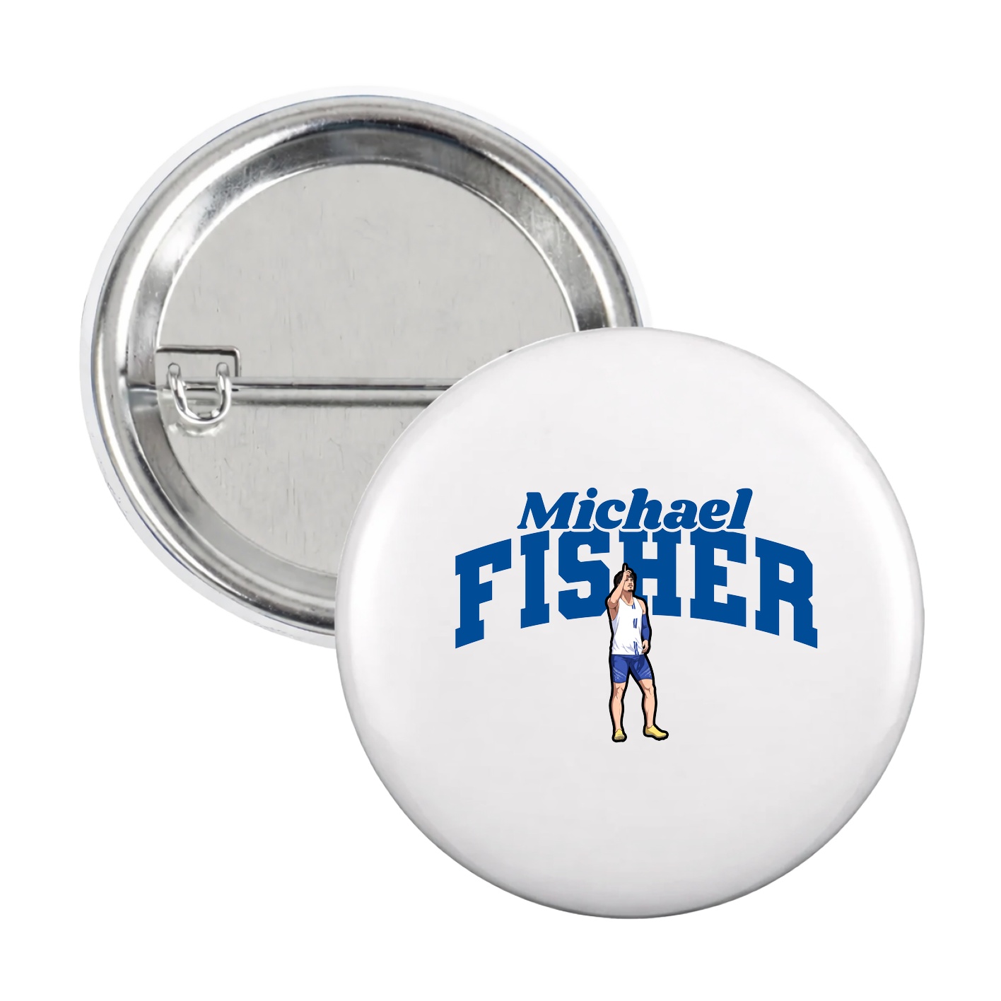 Game Day Button — Signature Arch in White