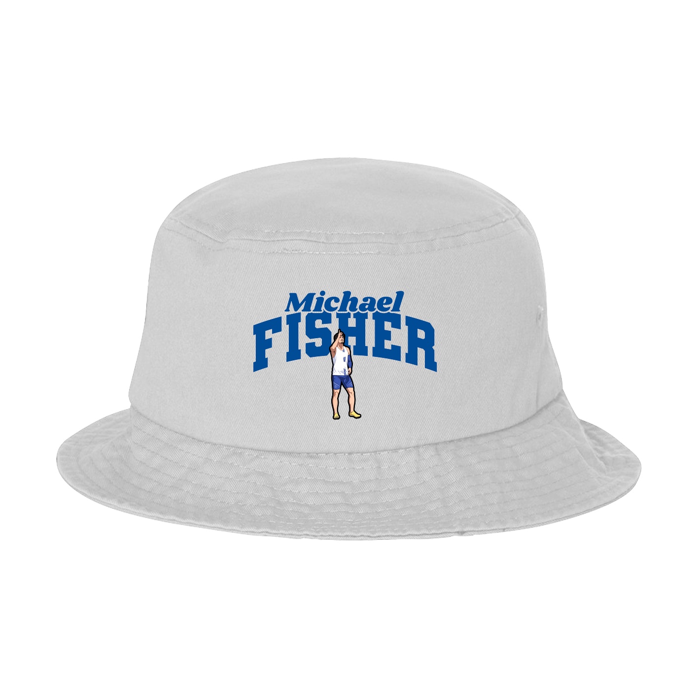 Bucket Cap — Signature Arch in White
