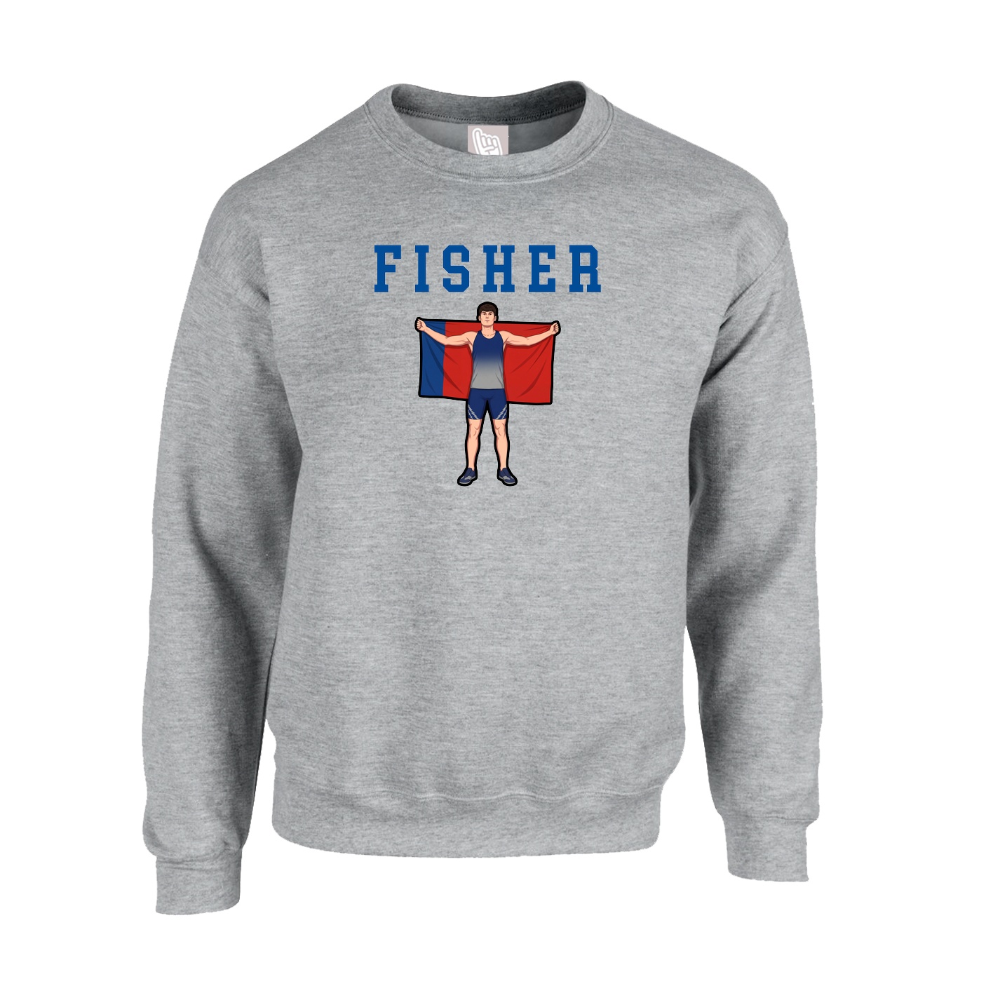 Fleece Crew — Shirsey in Grey