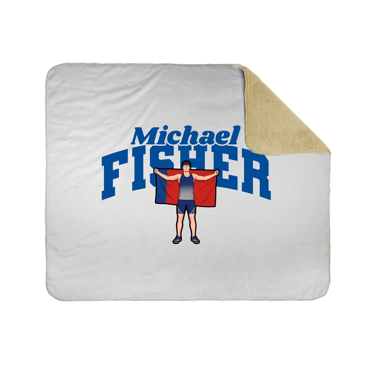 Throw Blanket — Signature Arch in White