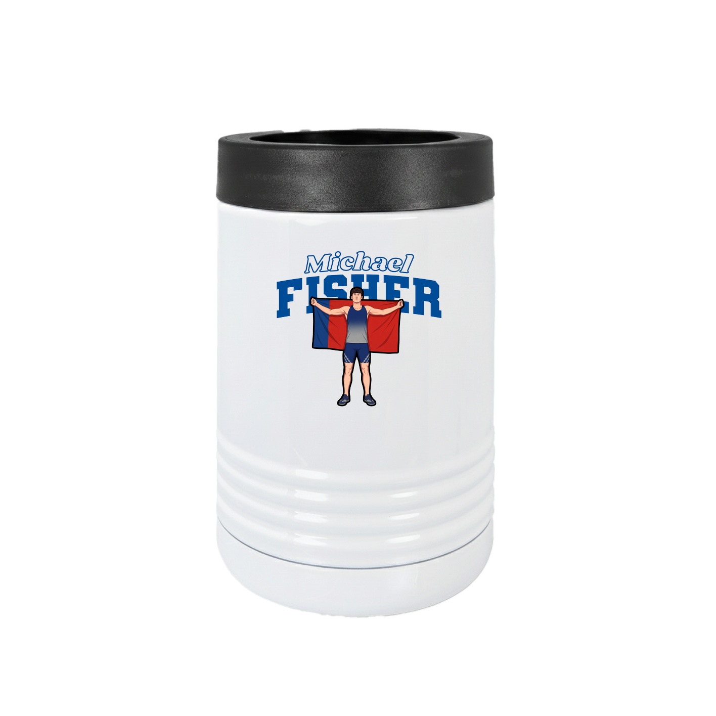 Beverage Holder — Name Arch in White