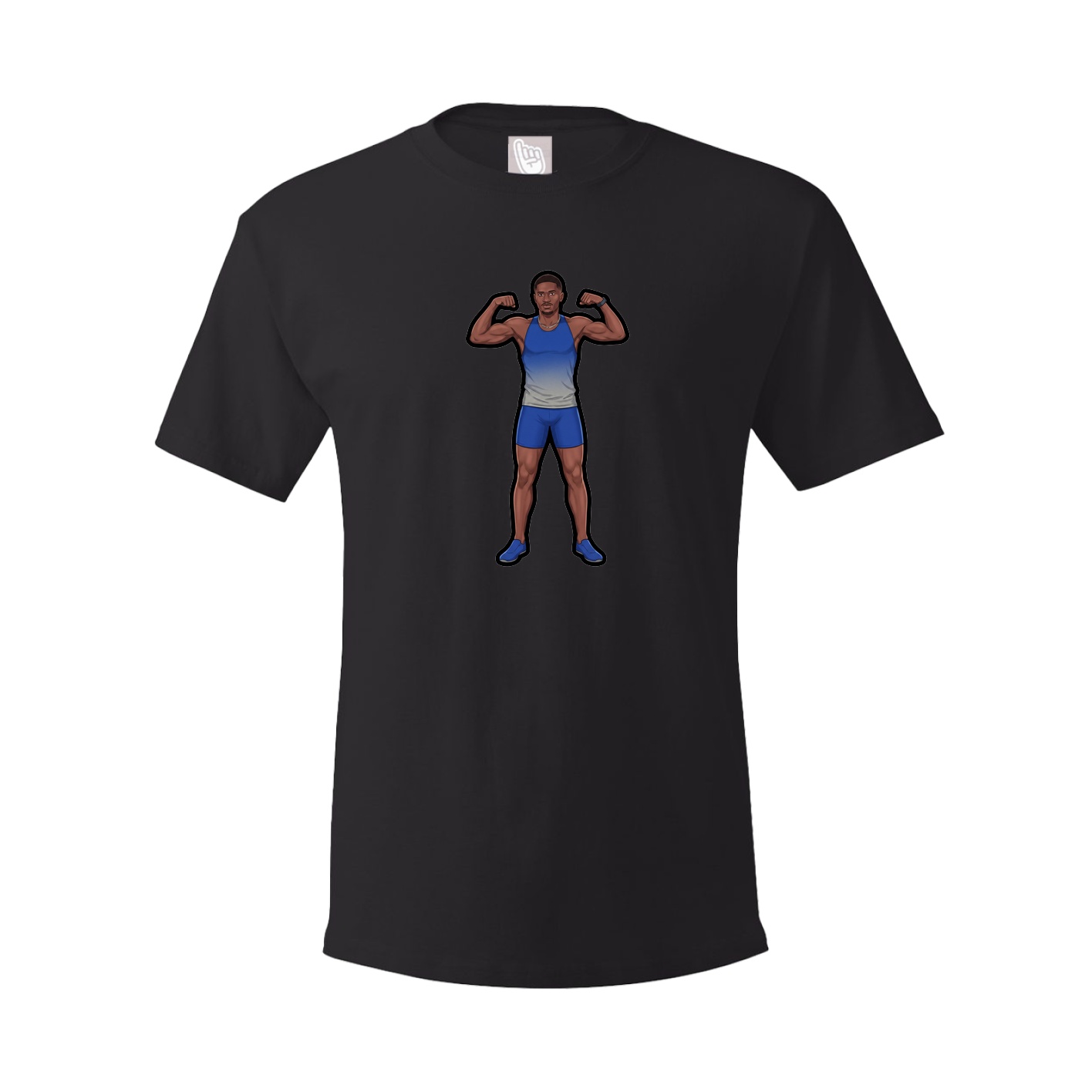 Tee — Name Vertical in Black