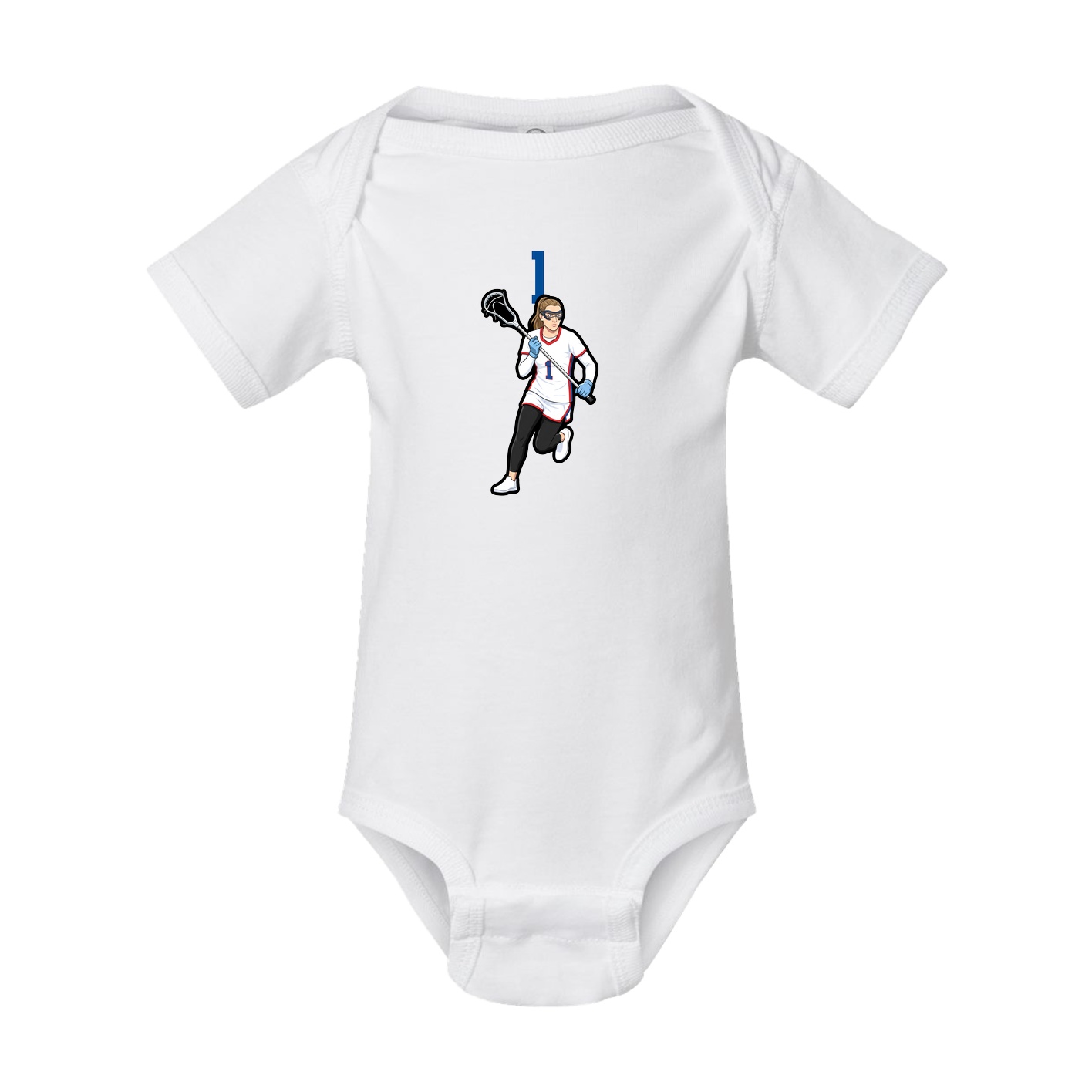 Baby Onesie — Number Top in White